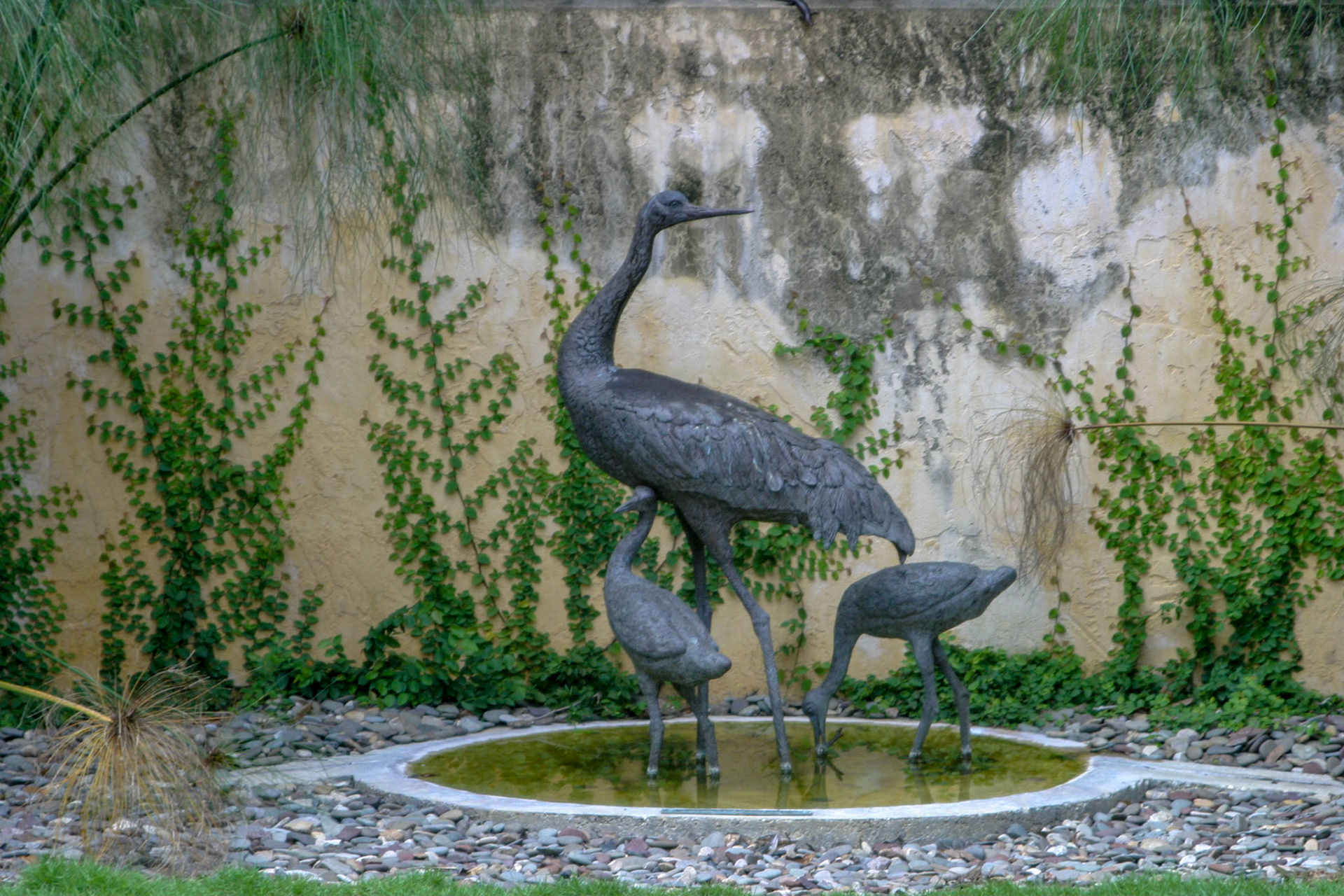 Sandhill Cranes statue - Bok Tower Gardens, Lake Wales, Florida