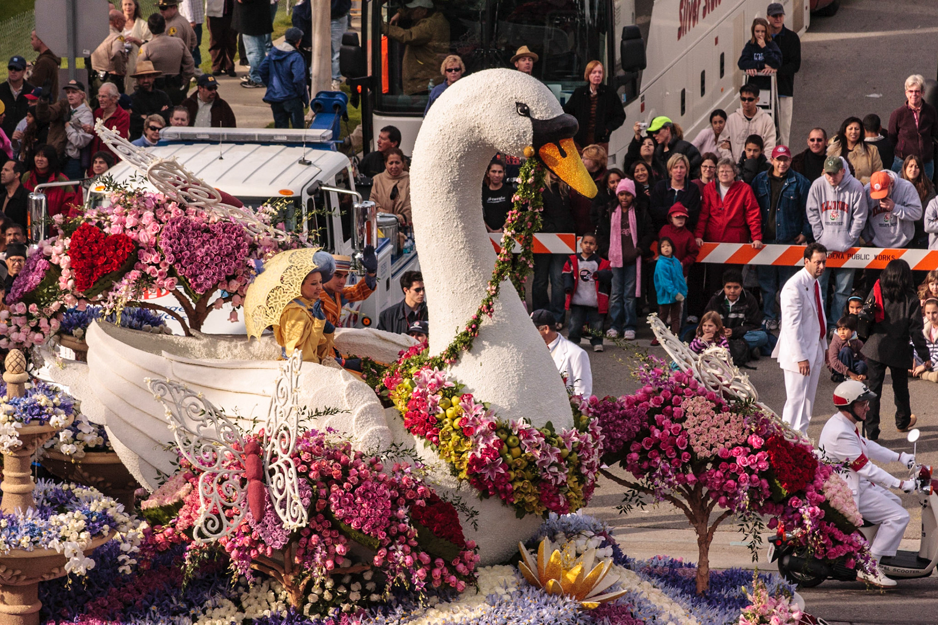 Float on the parade route for the 2008 Tournament of Roses Parade - Pasadena, CA