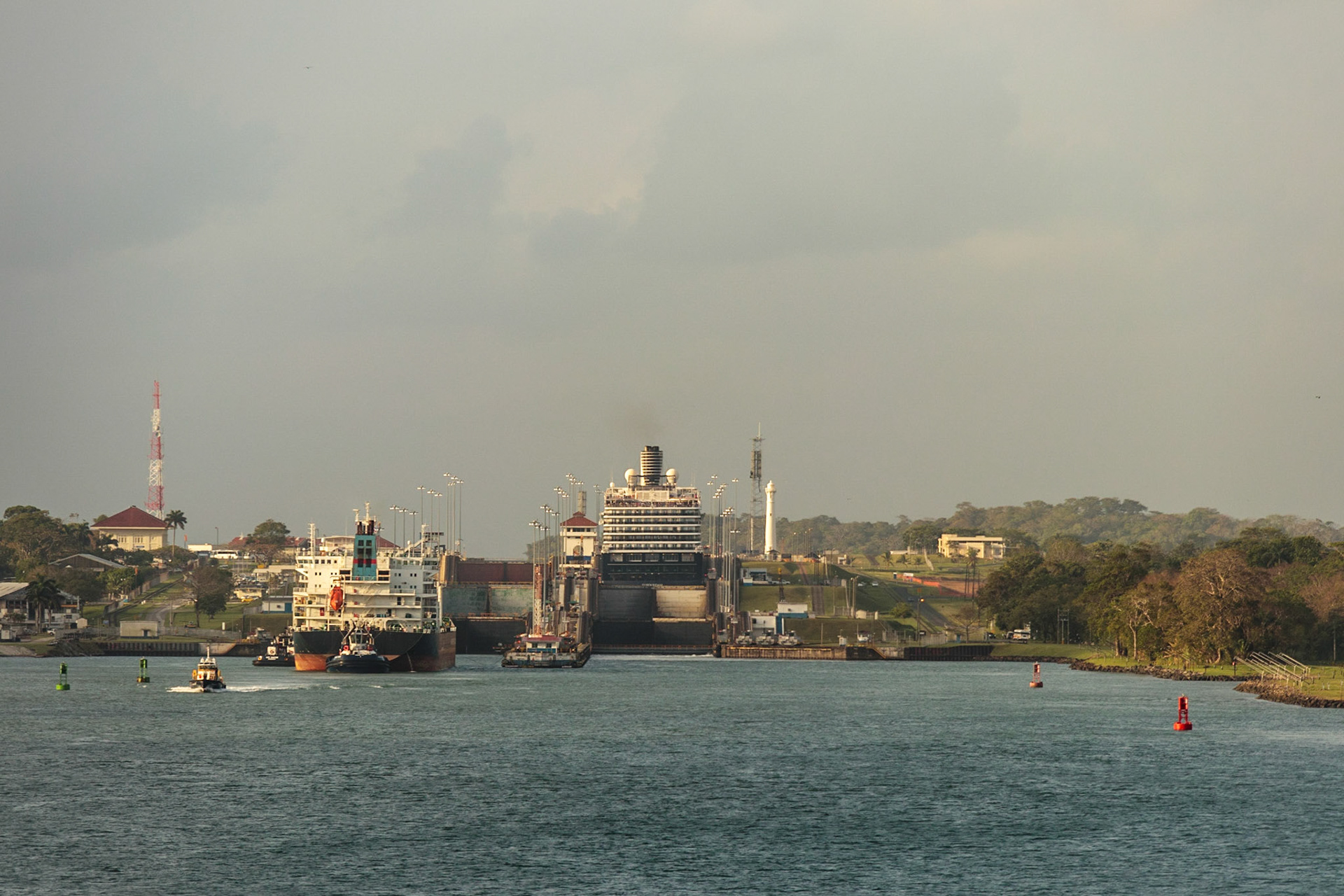 Entering the Panama Canal