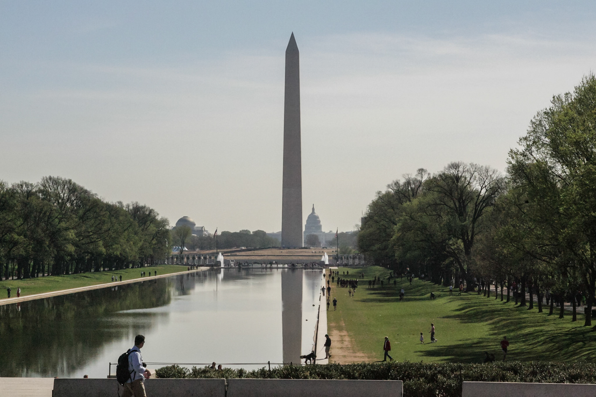 Reflecting Pond, Washington Monument, and Capital Building - Washington, DC