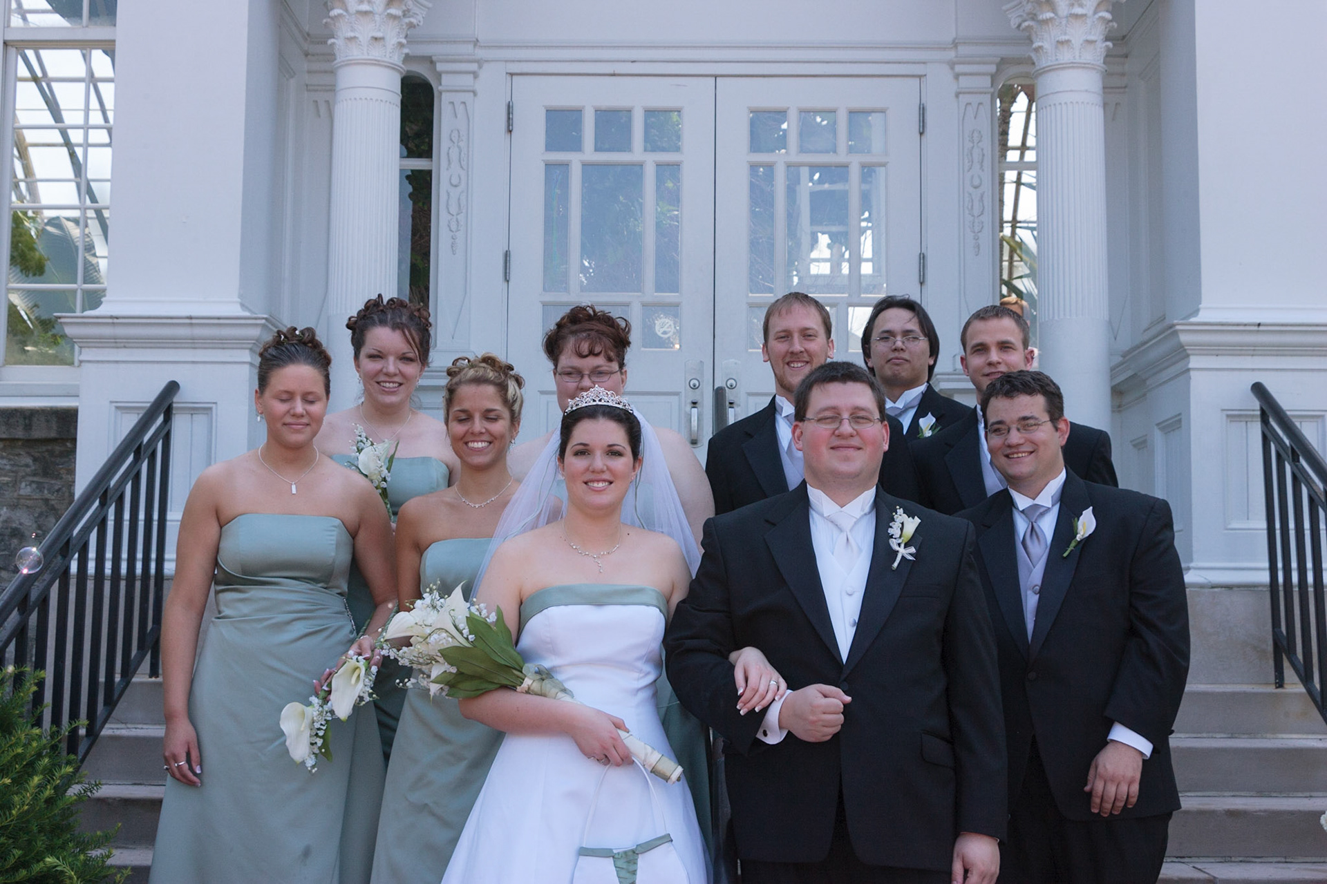 Christina and Mike and weddign party - Franklin Park Conservatory, Columbus, OH