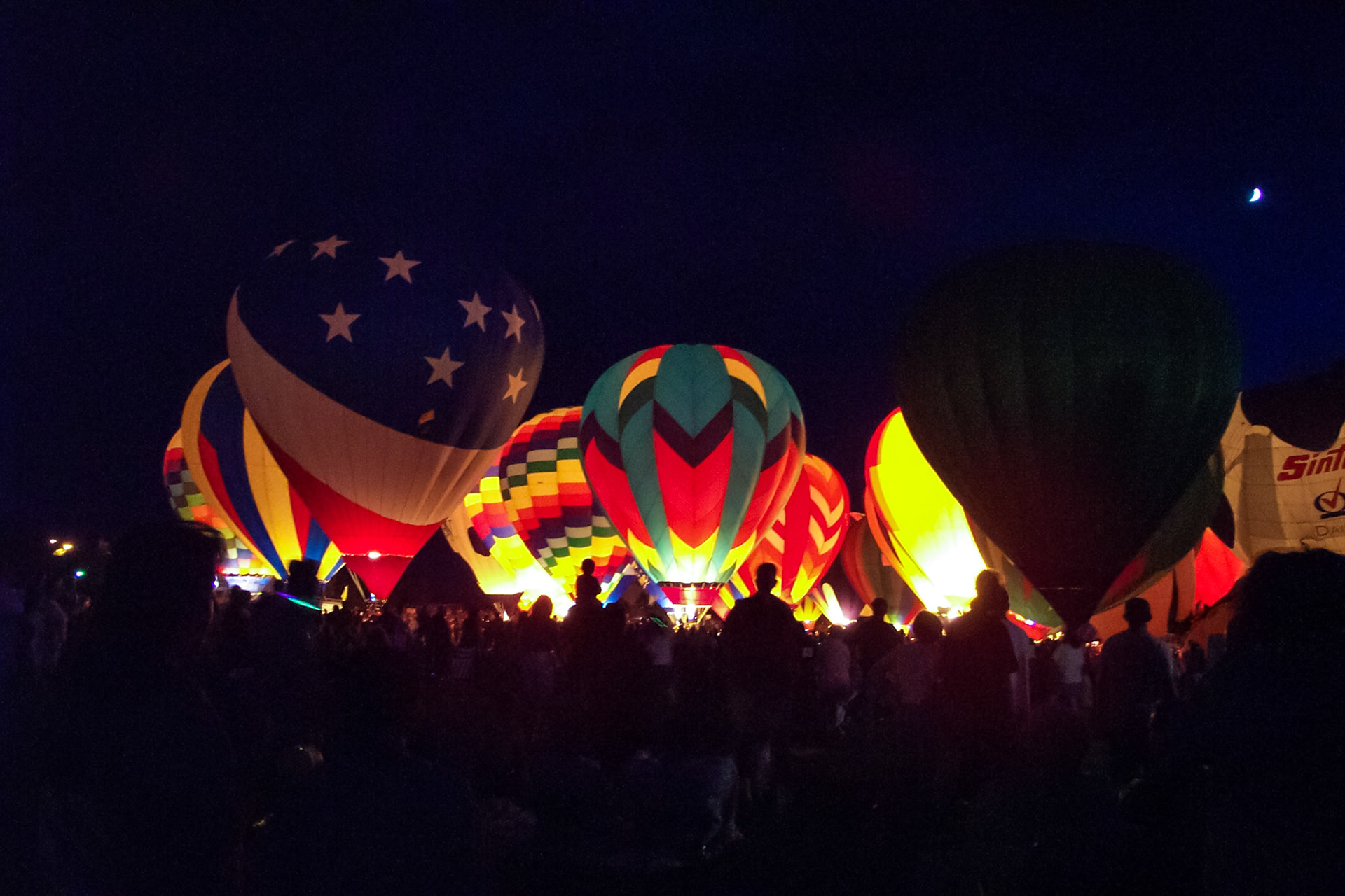 Balloon glow - Hot Air Balloon Festival, Colorado Springs, Colorado