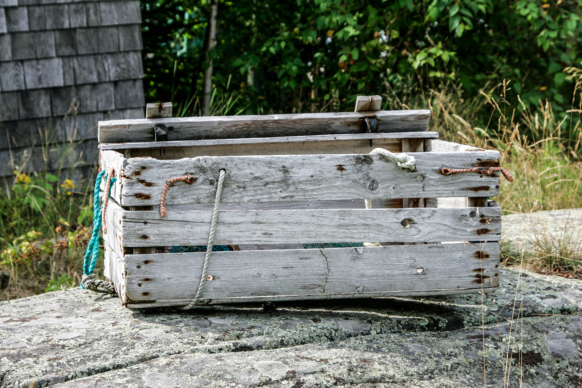 Old lobster trap - Cabbage Island, ME