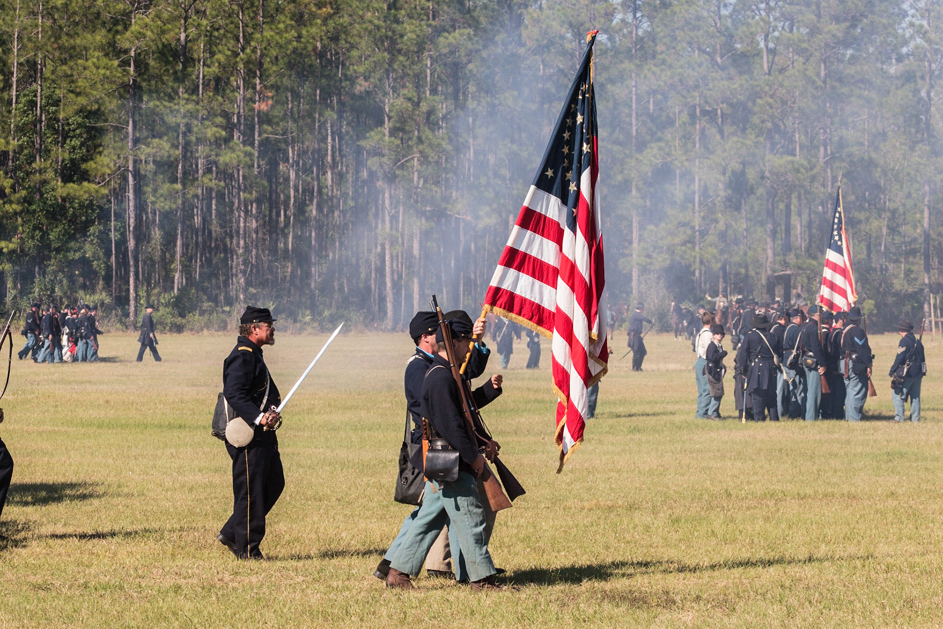 Civil War Reenactment of the Battle of Horse Landing - Rodeheavers Boys Ranch, Palatka, FL