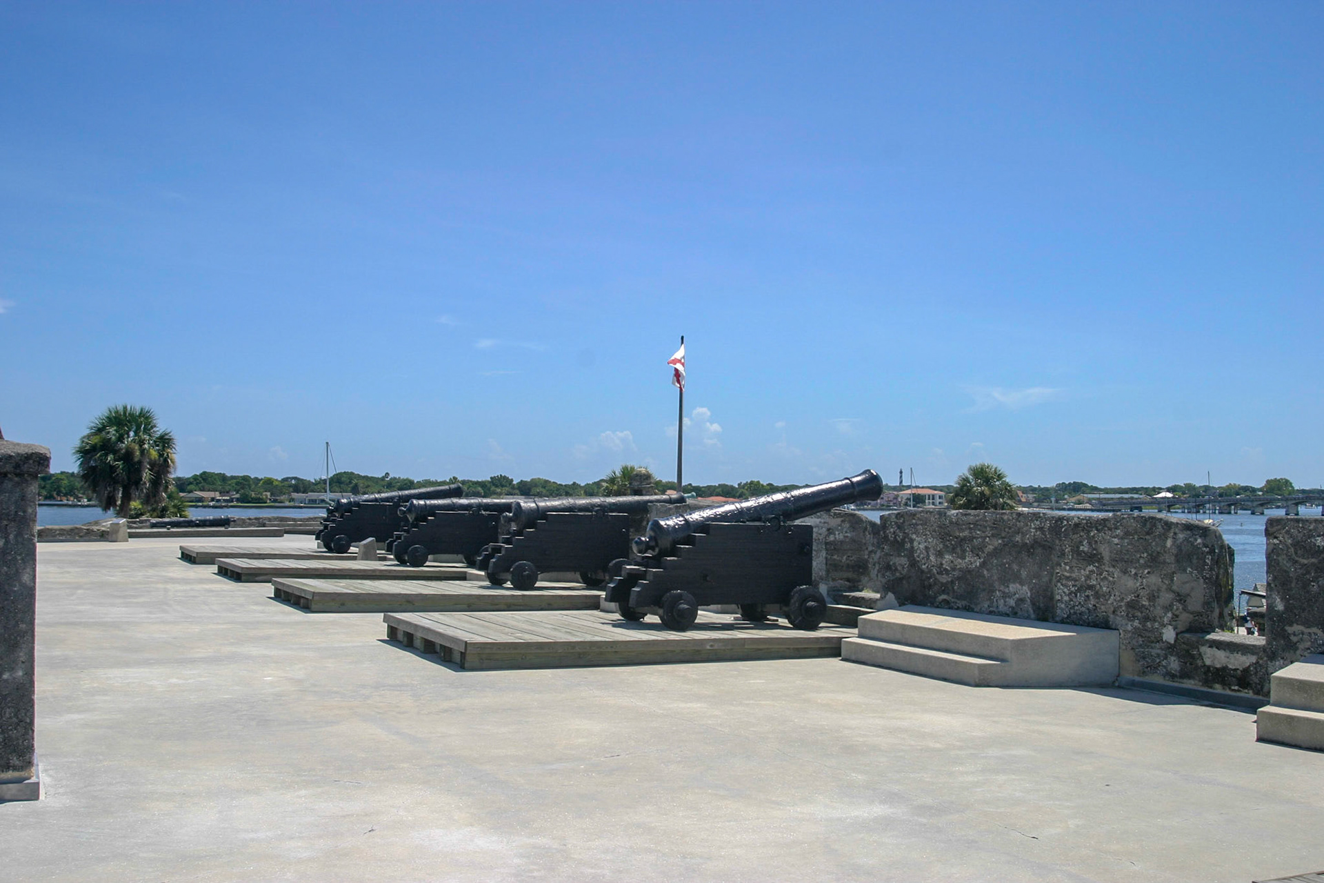 Cannons defending St Augustine, Castillo de San Marcos National Monument - St Augustine, Florida