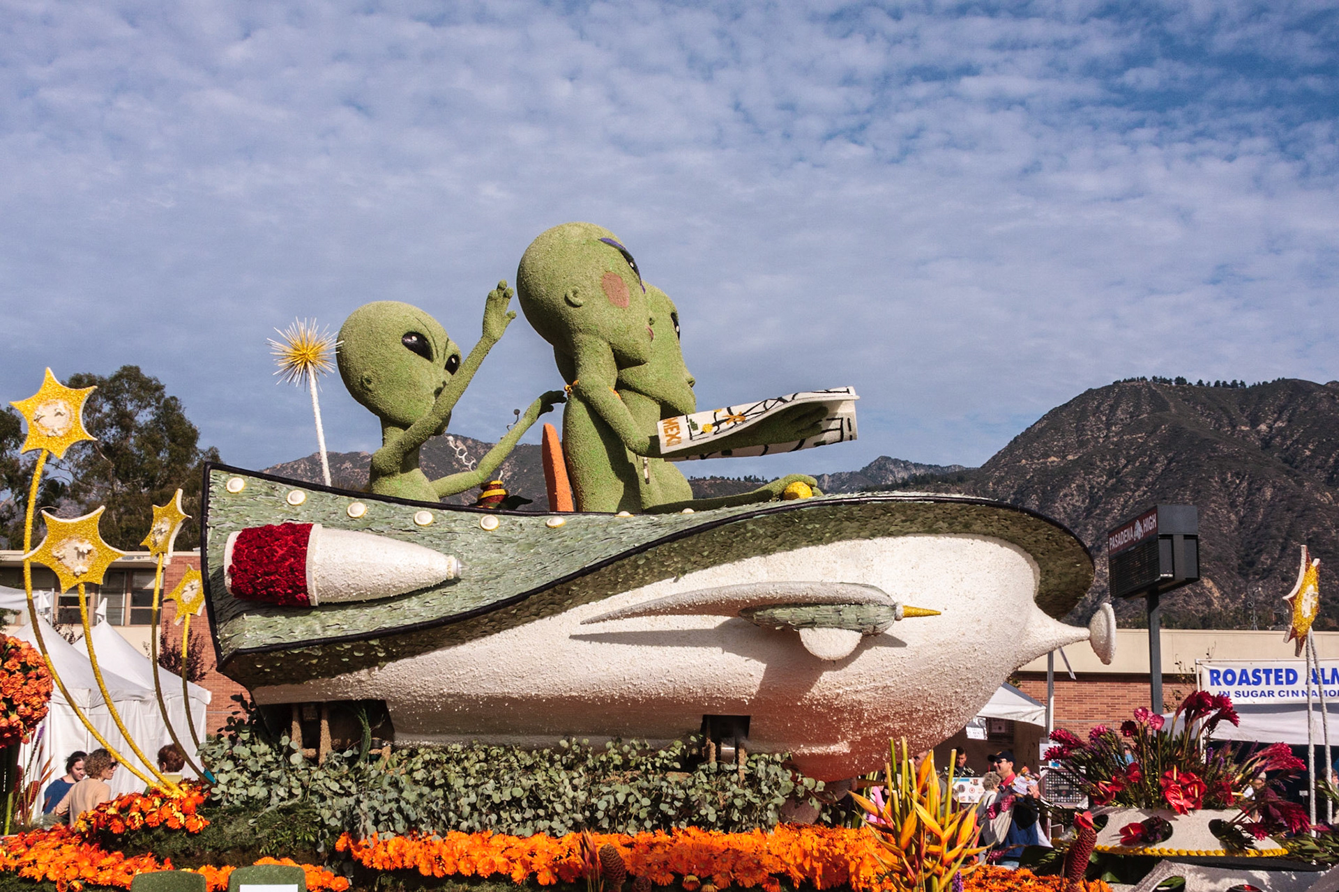 Float on display after the 2008 Tournament of Roses Parade - Pasadena, CA