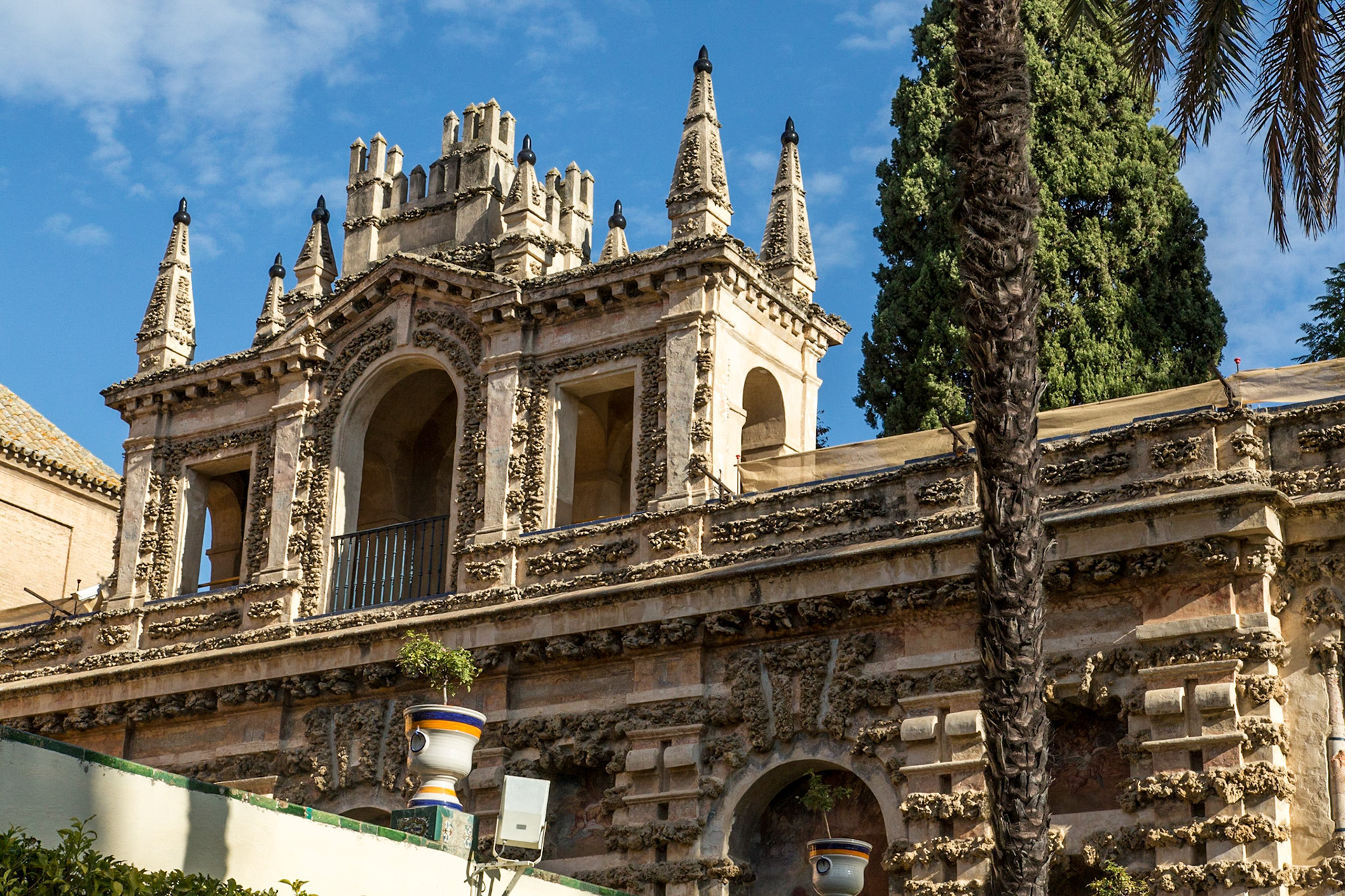 Inside Real Alcazar - Seville, Spain