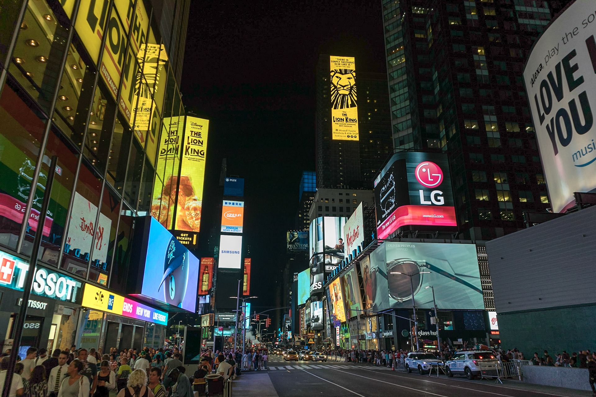 Times Square at night - New York, New York City