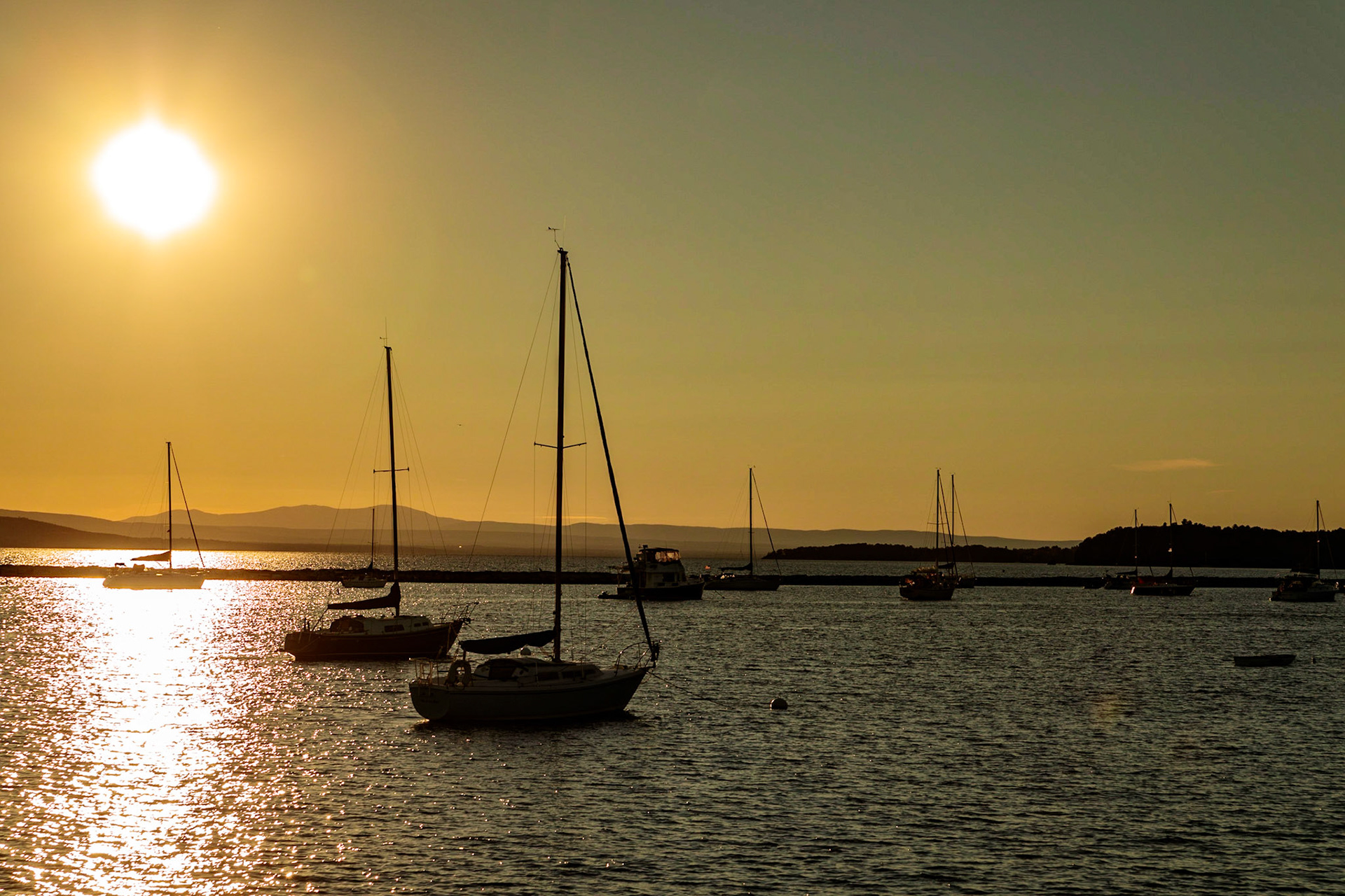 Evening at Burlington Waterfront - Burlington, Vermont