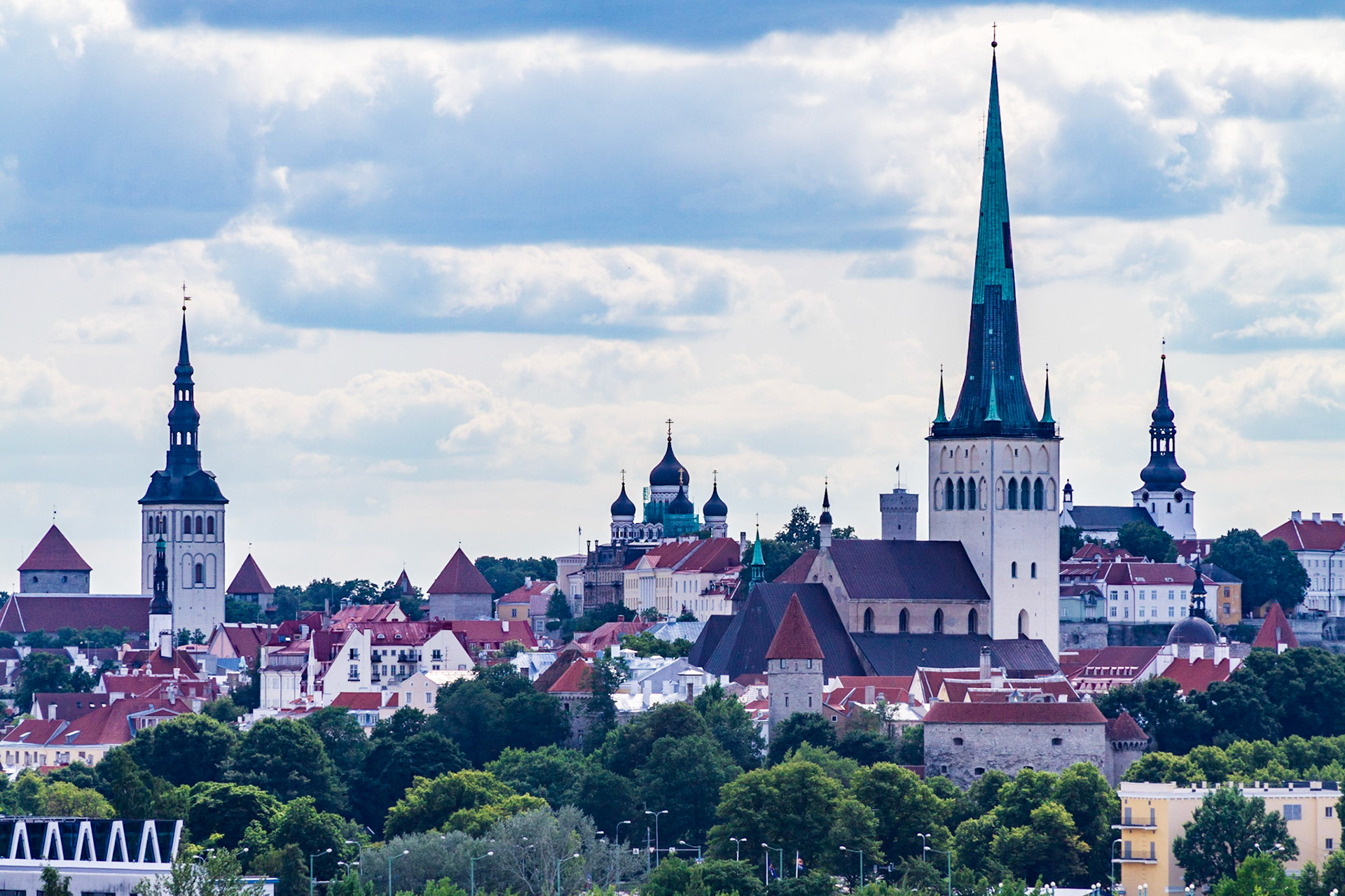 Panorama of Tallen - Tallin, Estonia