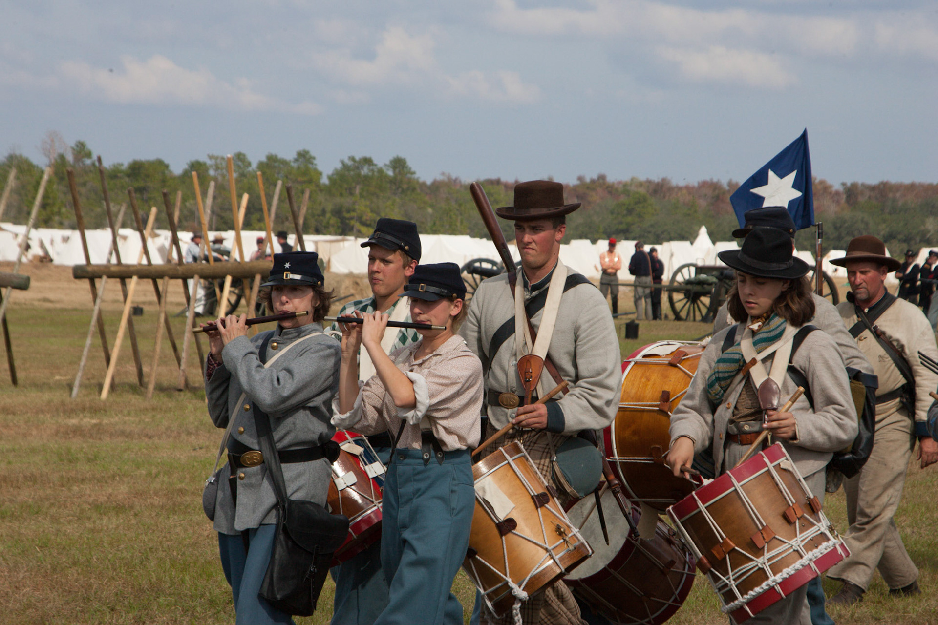 Civil War Re-enactment of Battle of Horse Landing - Rodeheaver's Boys Ranch, Palatka, FL