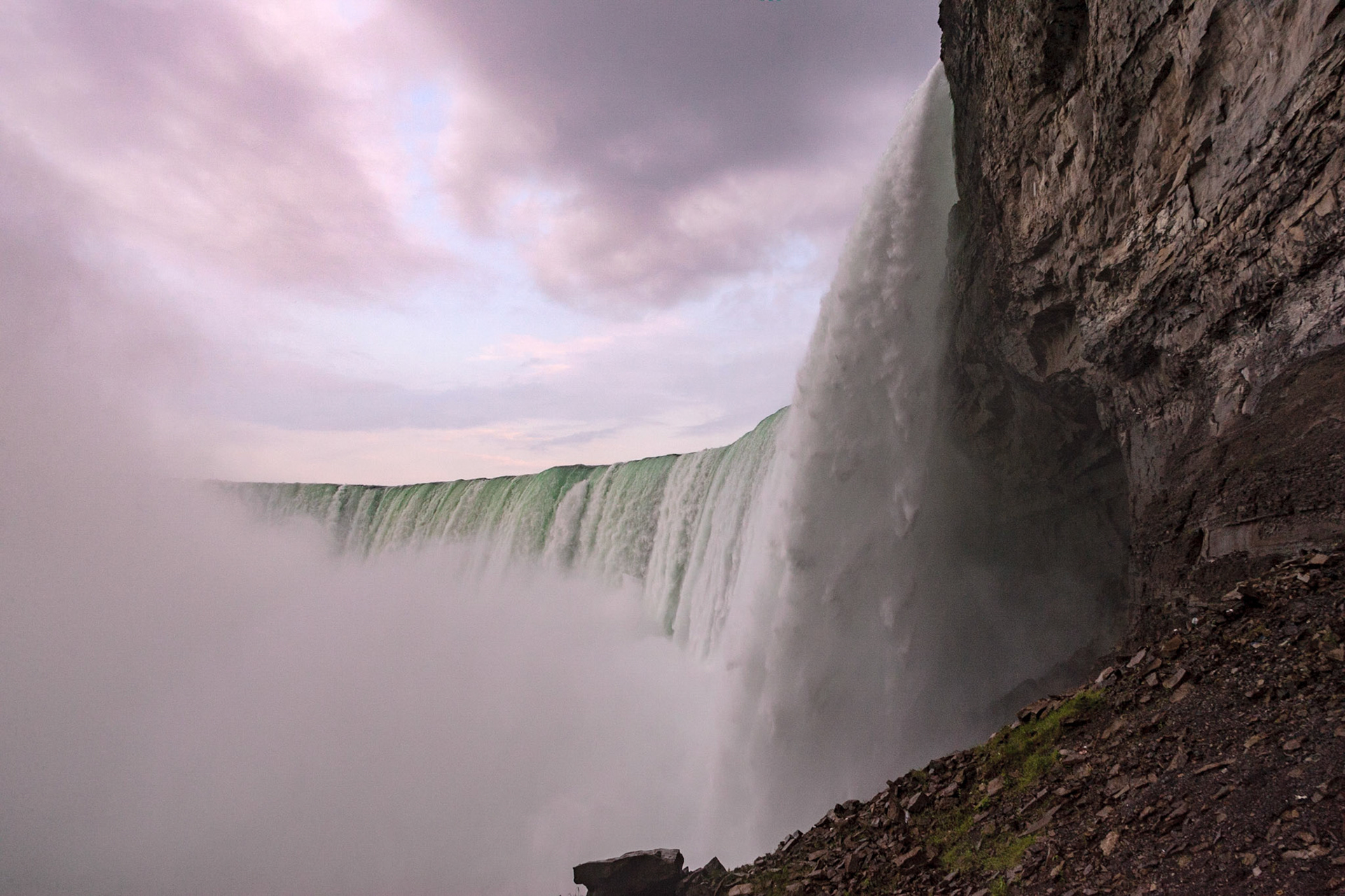 Tunnel view of Niagara Falls, Canada side - Buffalo, NY
