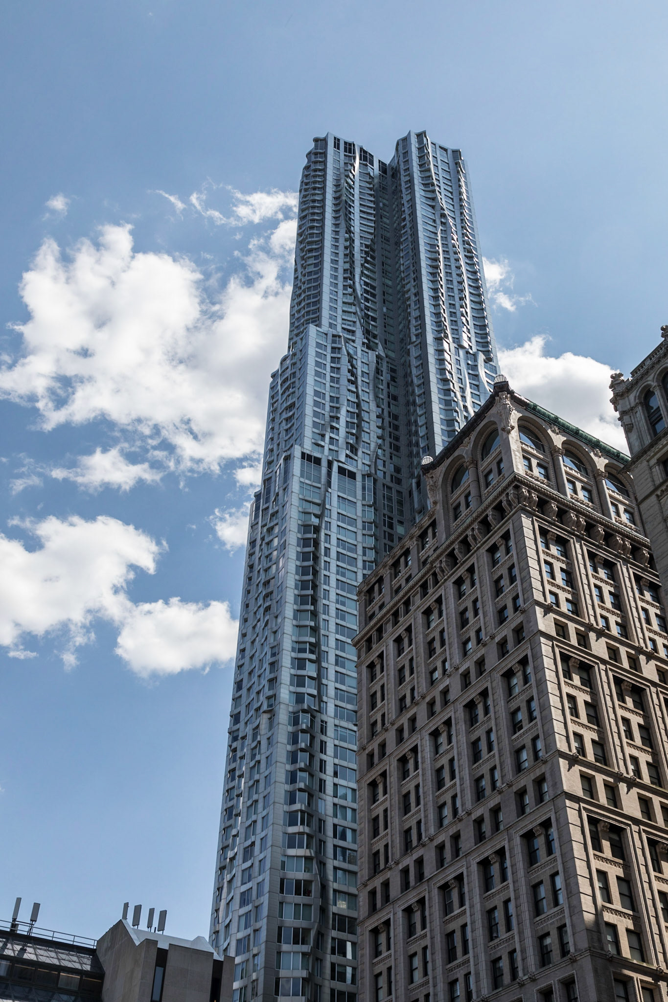 Skyscrapper near Brooklyn Bridge - New York, New York City