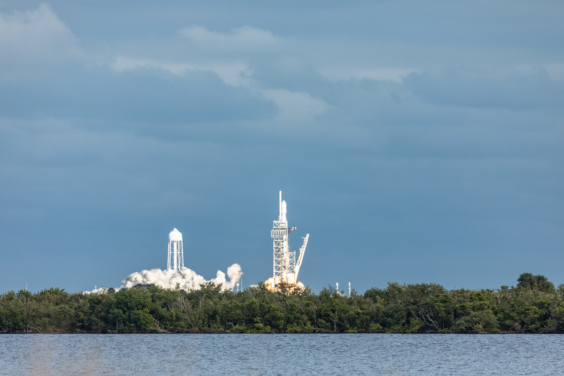 Liftoff! SpaceX Falcon 9 - Kennedy Space Center, Cape Canaveral, Florida