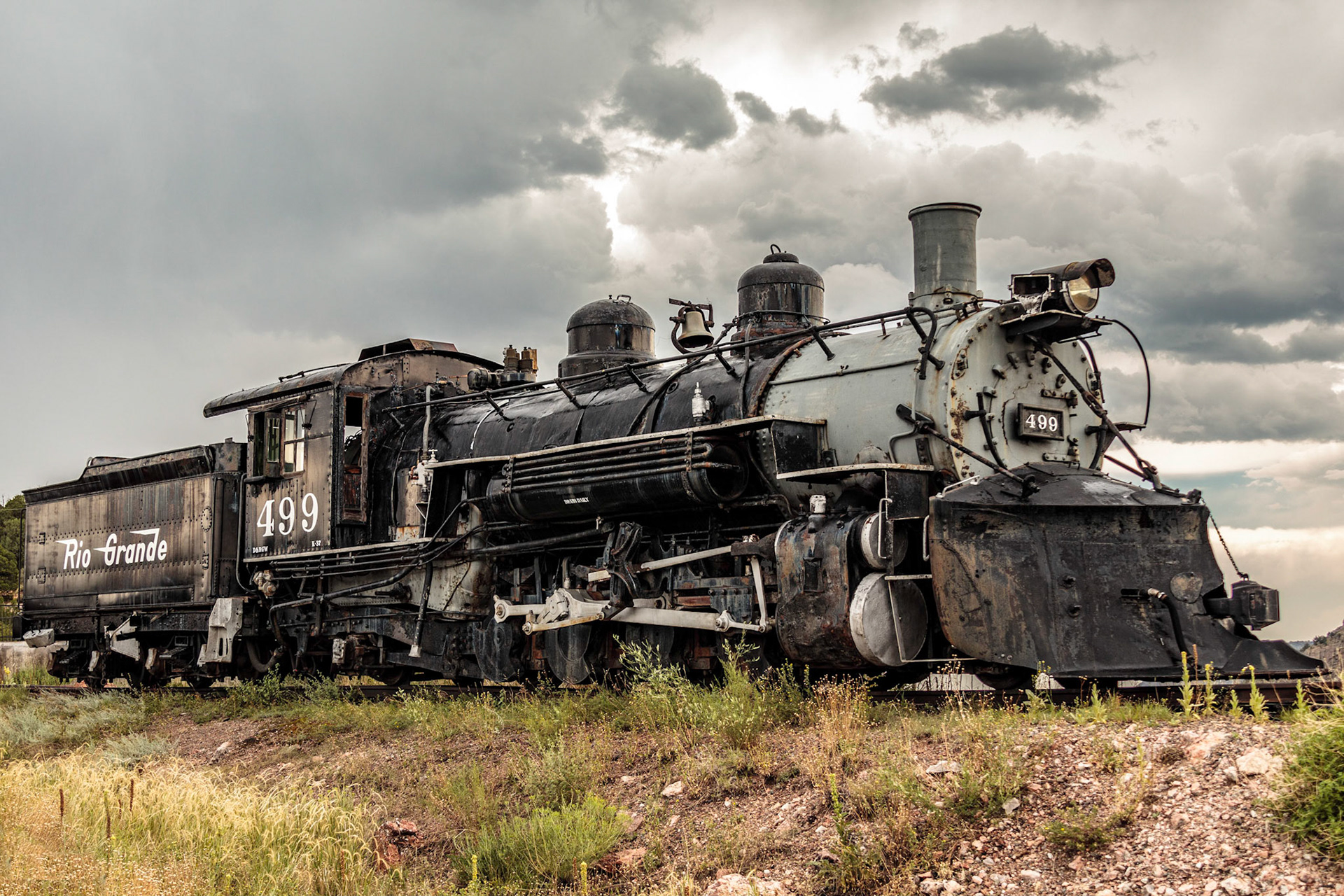 Rio Grande Locomotive - Royal Gorge State Park, Colorado