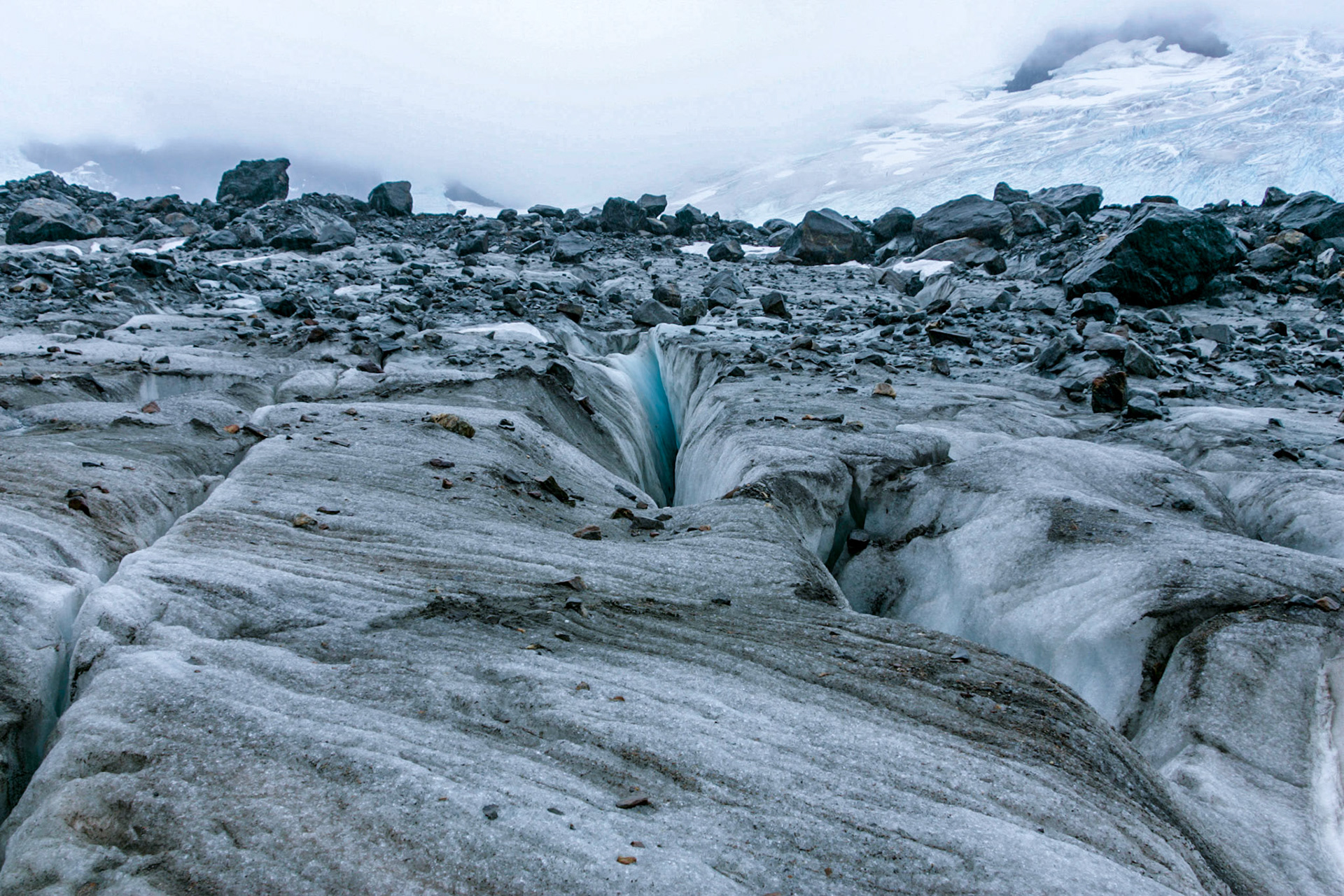 Standing on a glacier - Juneau, Alaska