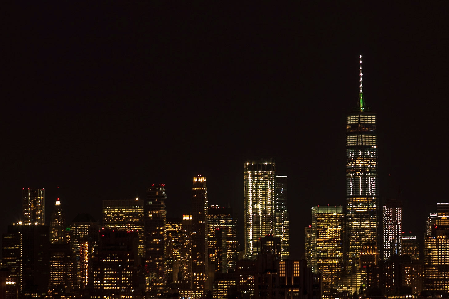 Freedom Tower at night - New York, New York City, World Trade Center