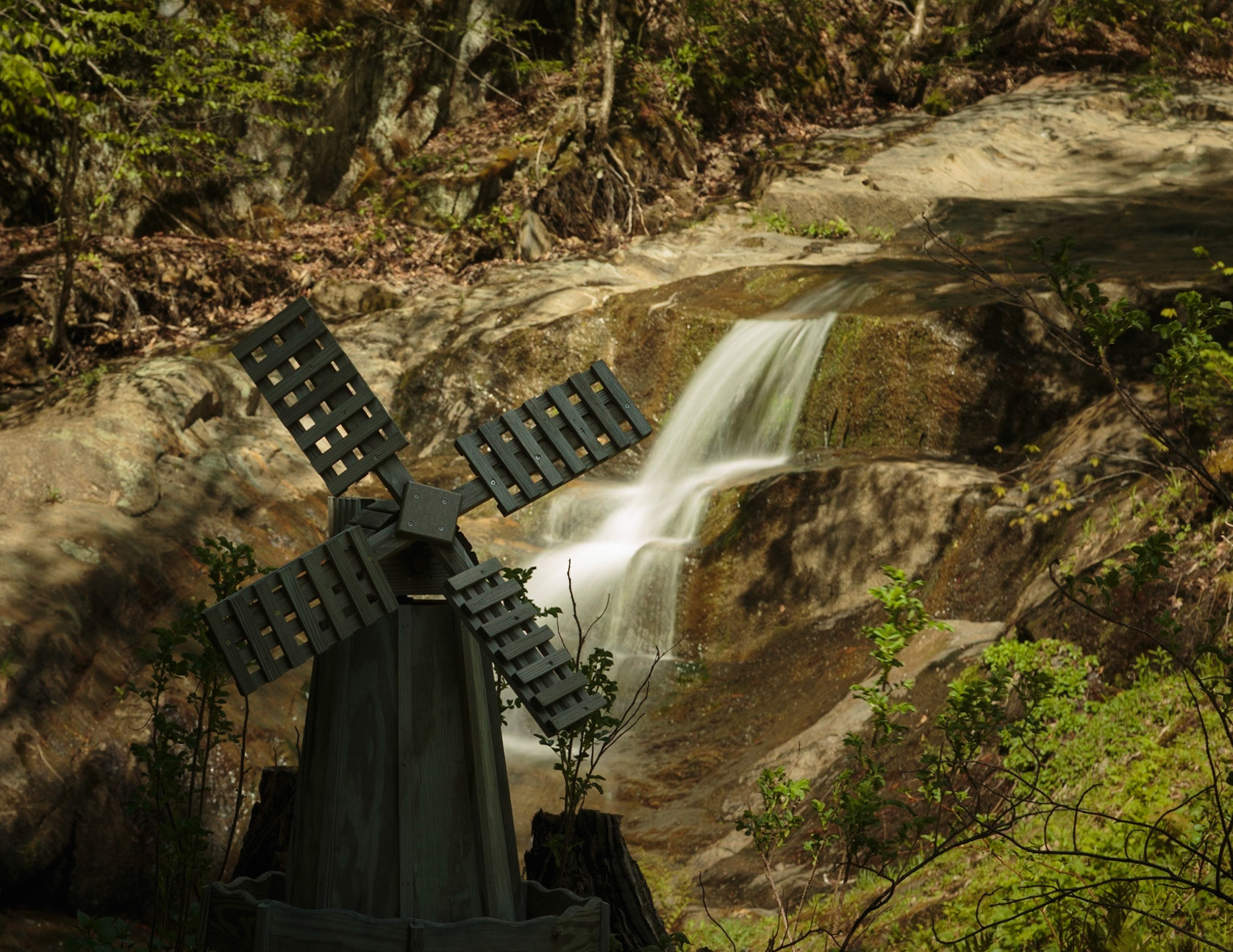 Private Falls with windmill motif - Warren VT