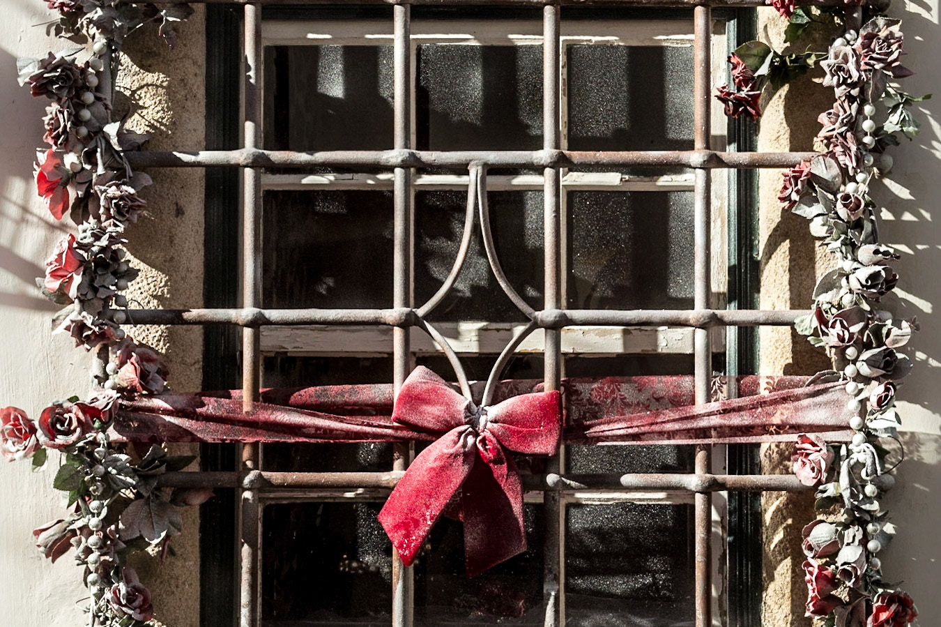 Window decorations - Obidos, Lisbon, Portugal