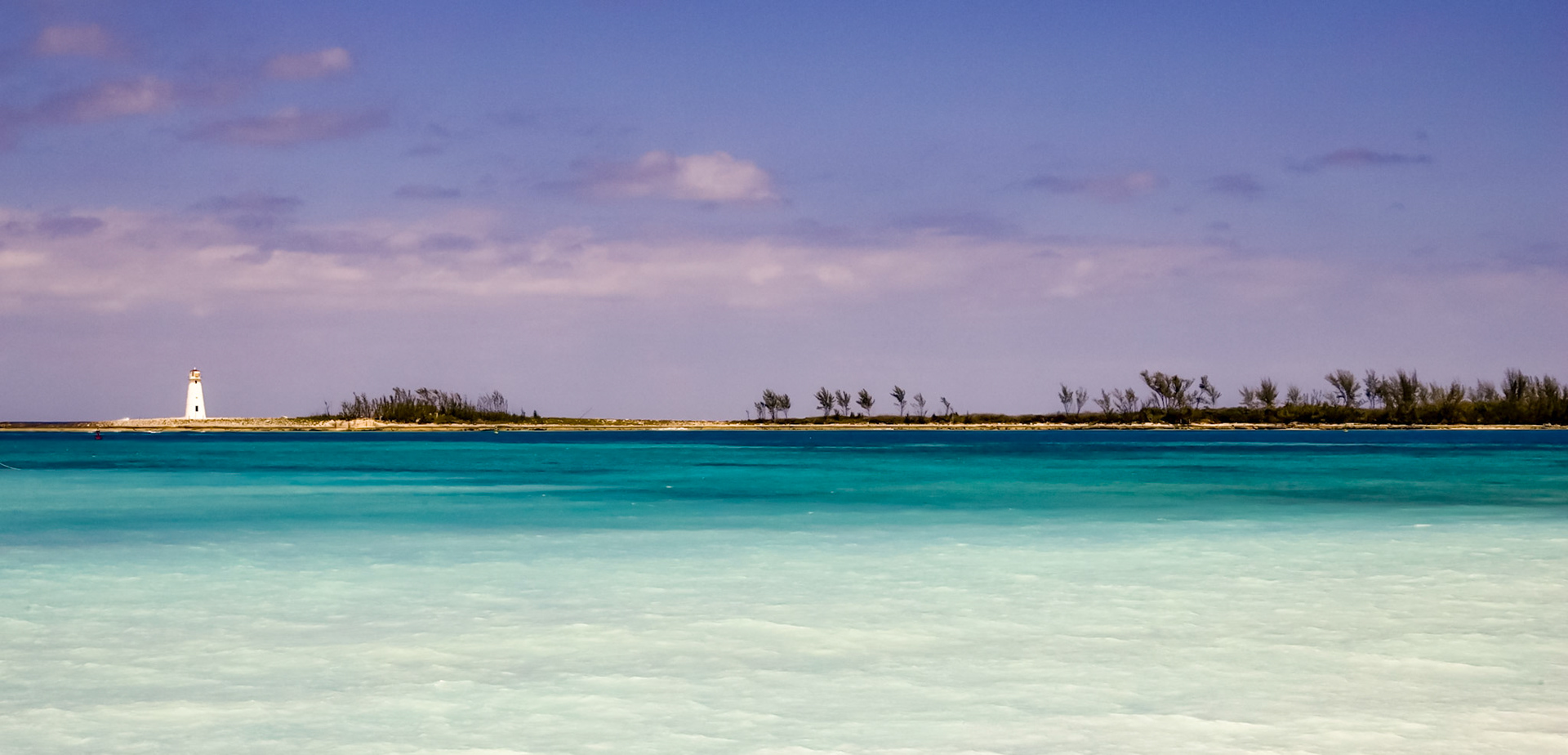Dreamy panorama of Nassau lighthouse - Nassau, Bahamas