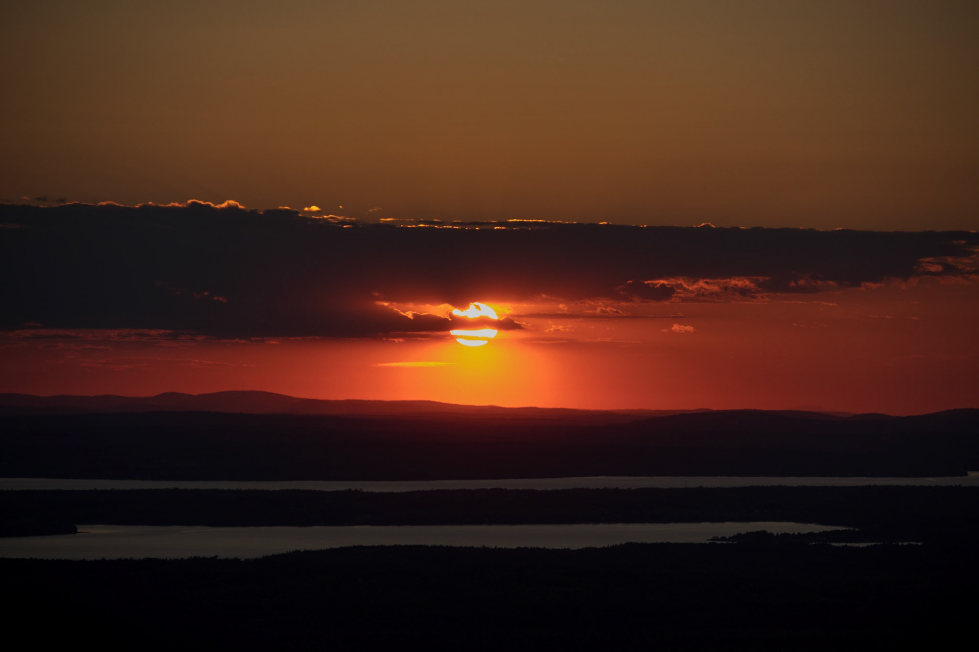 Sunset on Cadillac Mountain, Acadia National Park, Maine