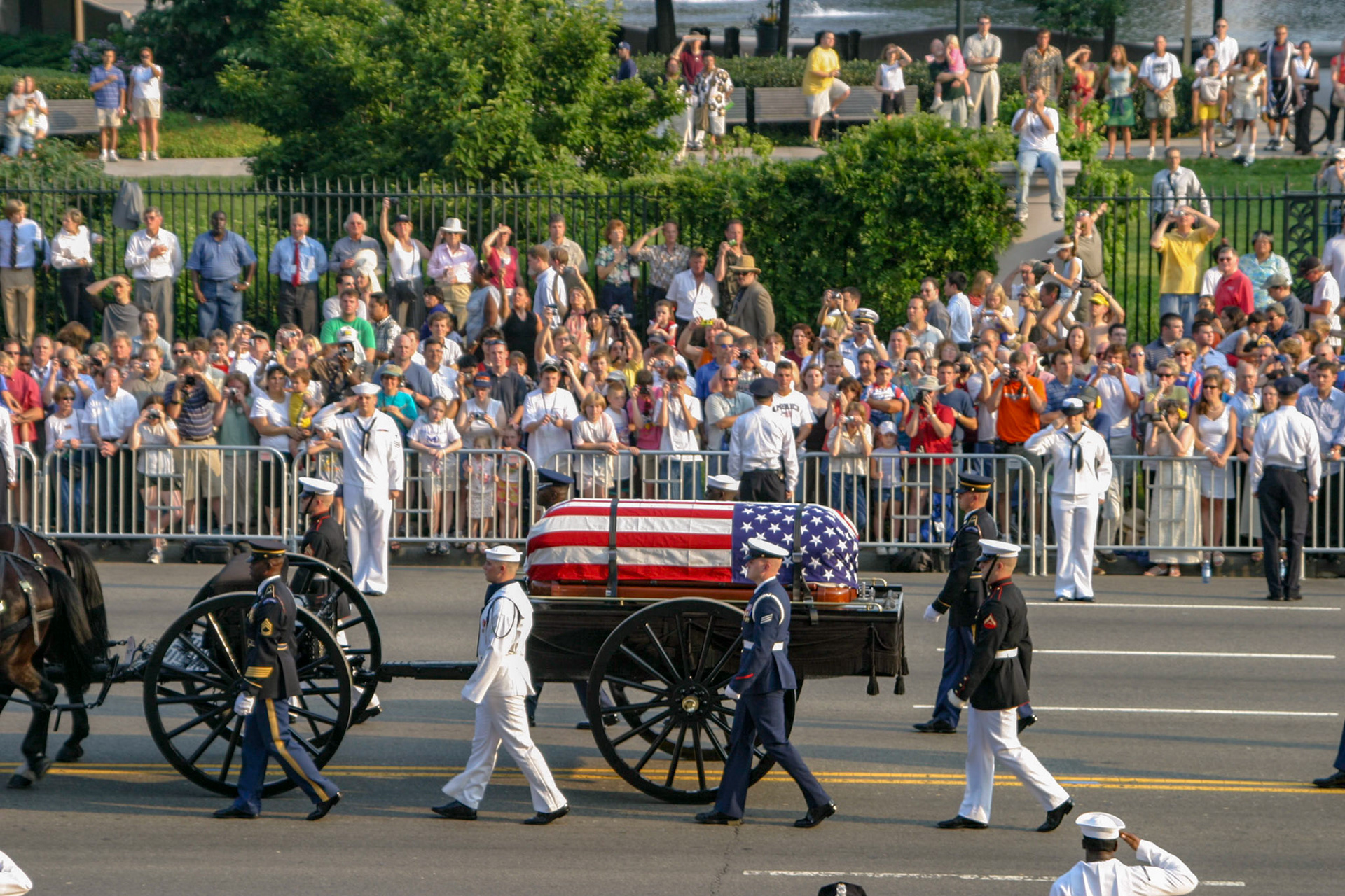 Funeral procession for President Ronald Reagan - Washington, DC