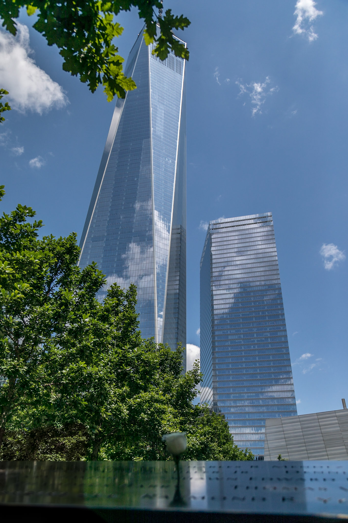 9/11 Memorial, South Pool and Freedom Tower - New York, New York City, World Trade Center