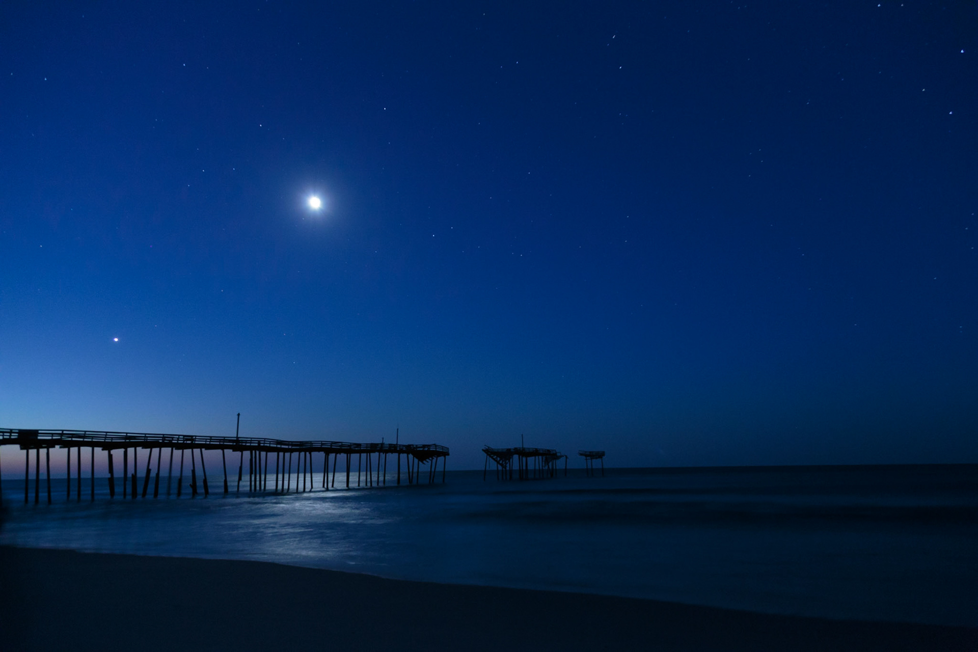 Pre-dawn photo of Frisco Pier - Frisco, Outer Banks, North Carolina