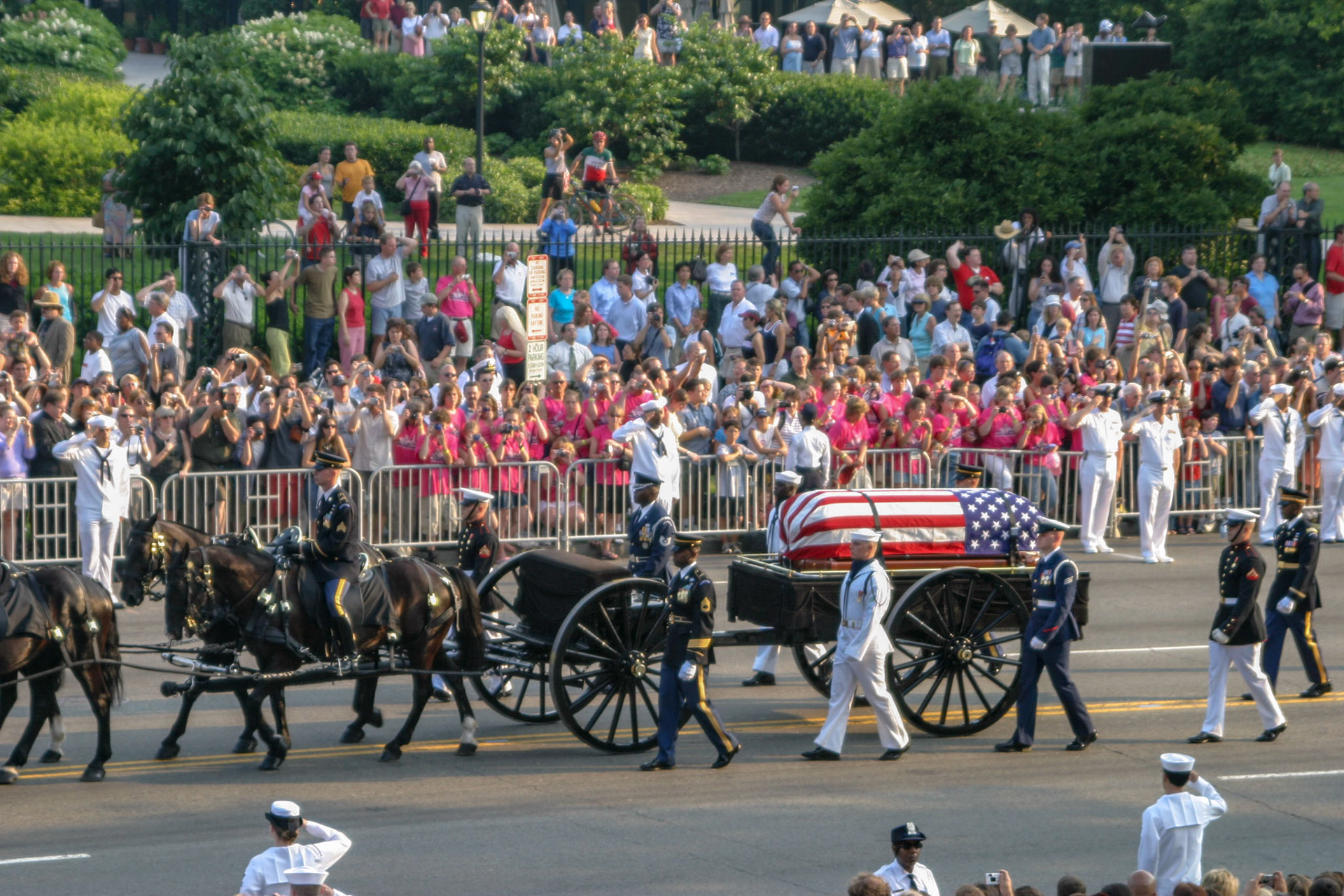 Funeral procession for President Ronald Reagan - Washington, DC