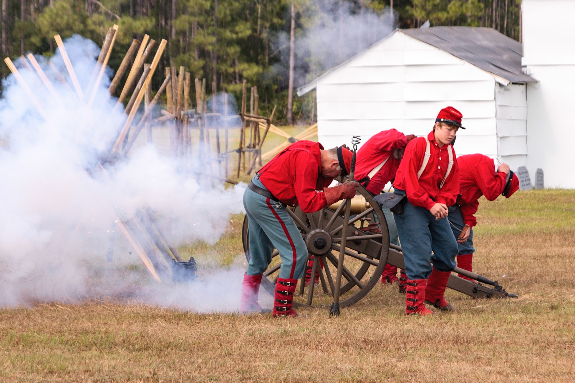Civil War Re-enactment of Battle of Horse Landing - Rodeheaver's Boys Ranch, Palatka, FL