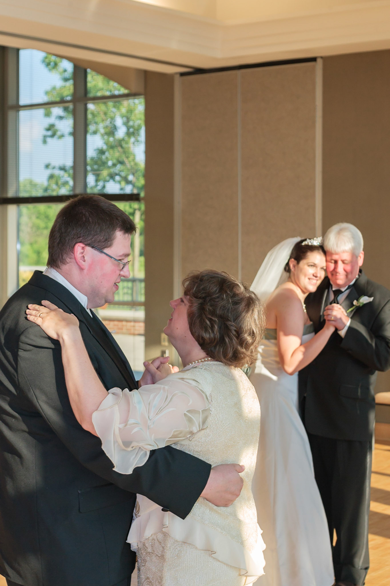 Family dances; Mike and mom, Christina and Mark - Franklin Park Conservatory, Columbus, OH