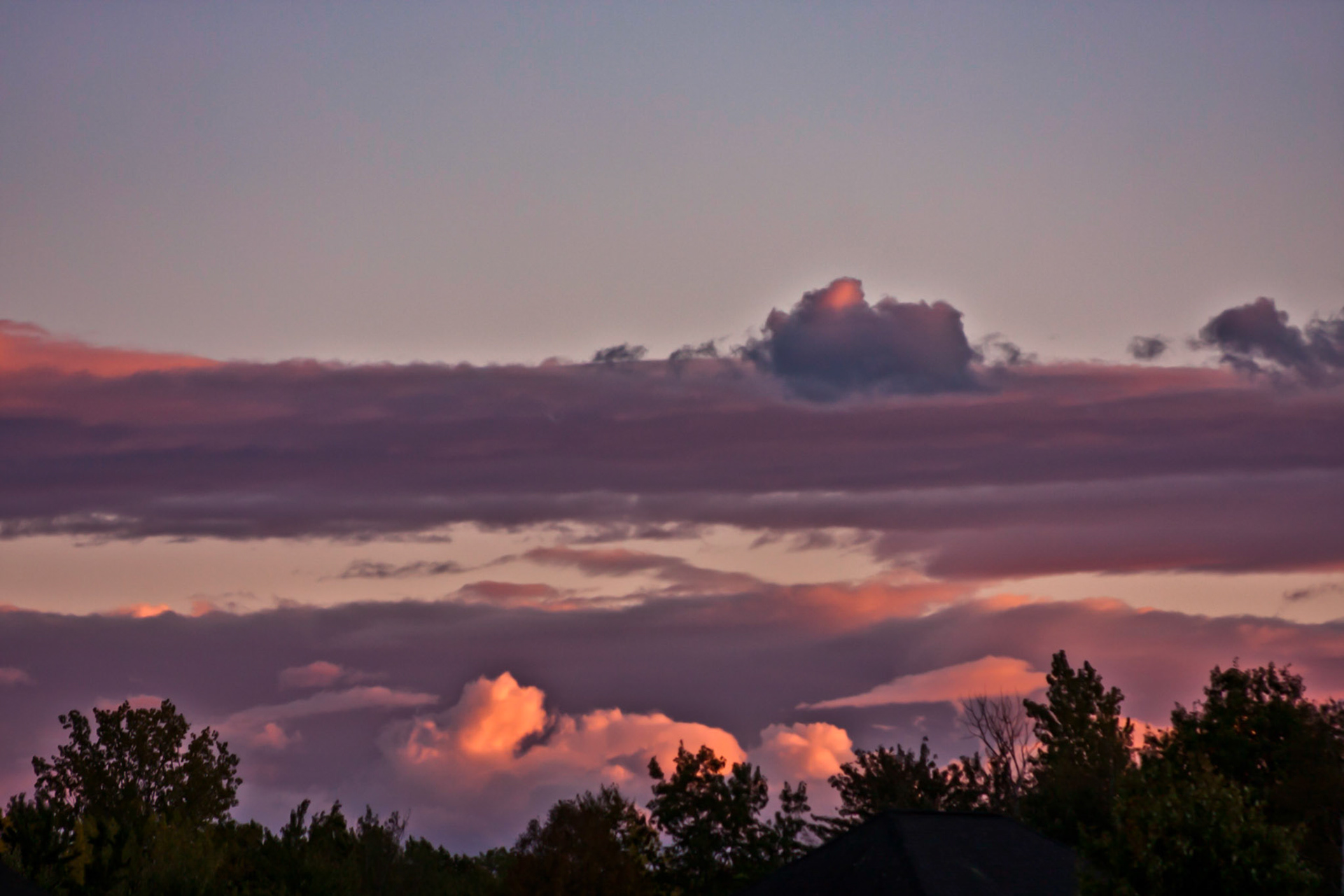 Clounds at sunset - Colchester VT