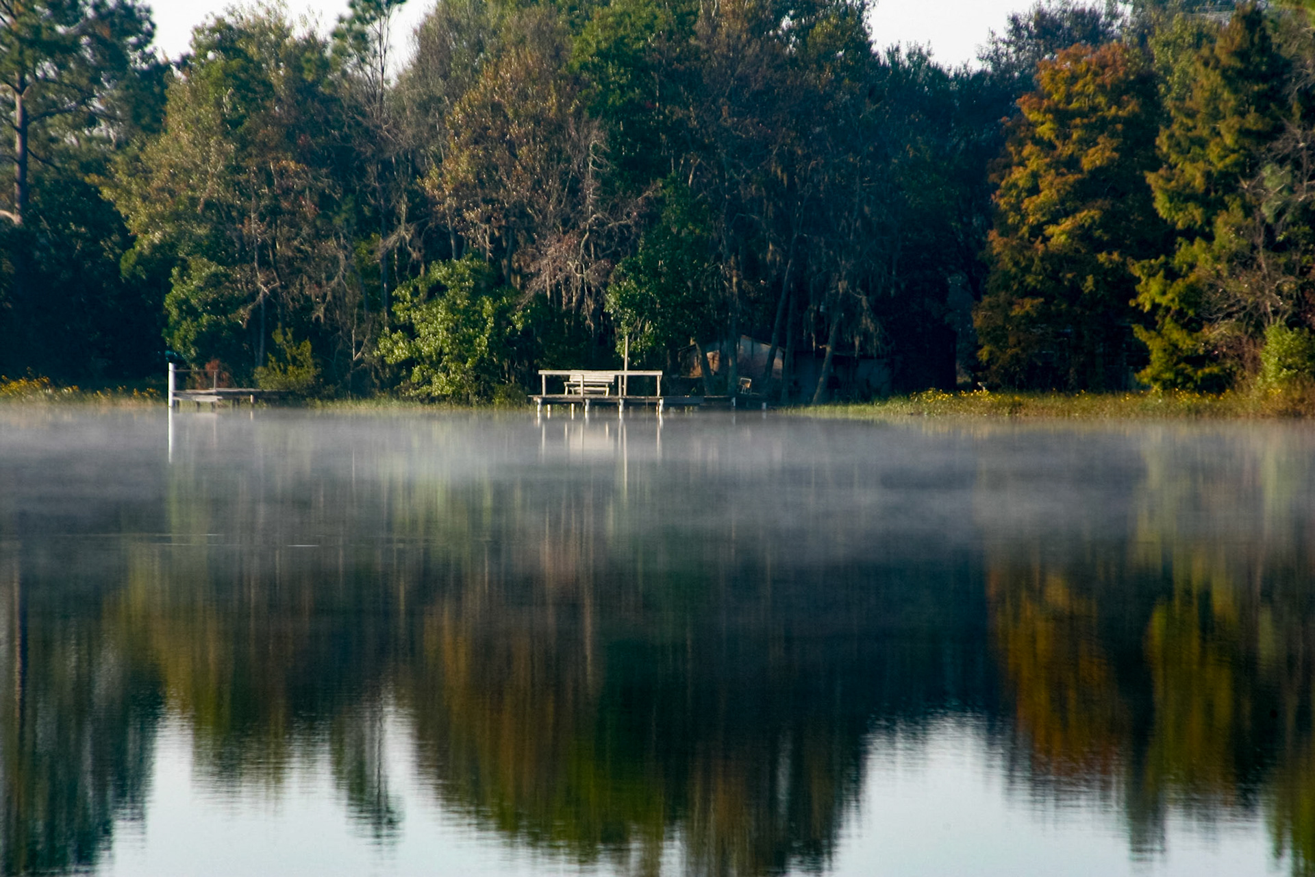 Misty morning on the home lake - Interlachen, FL