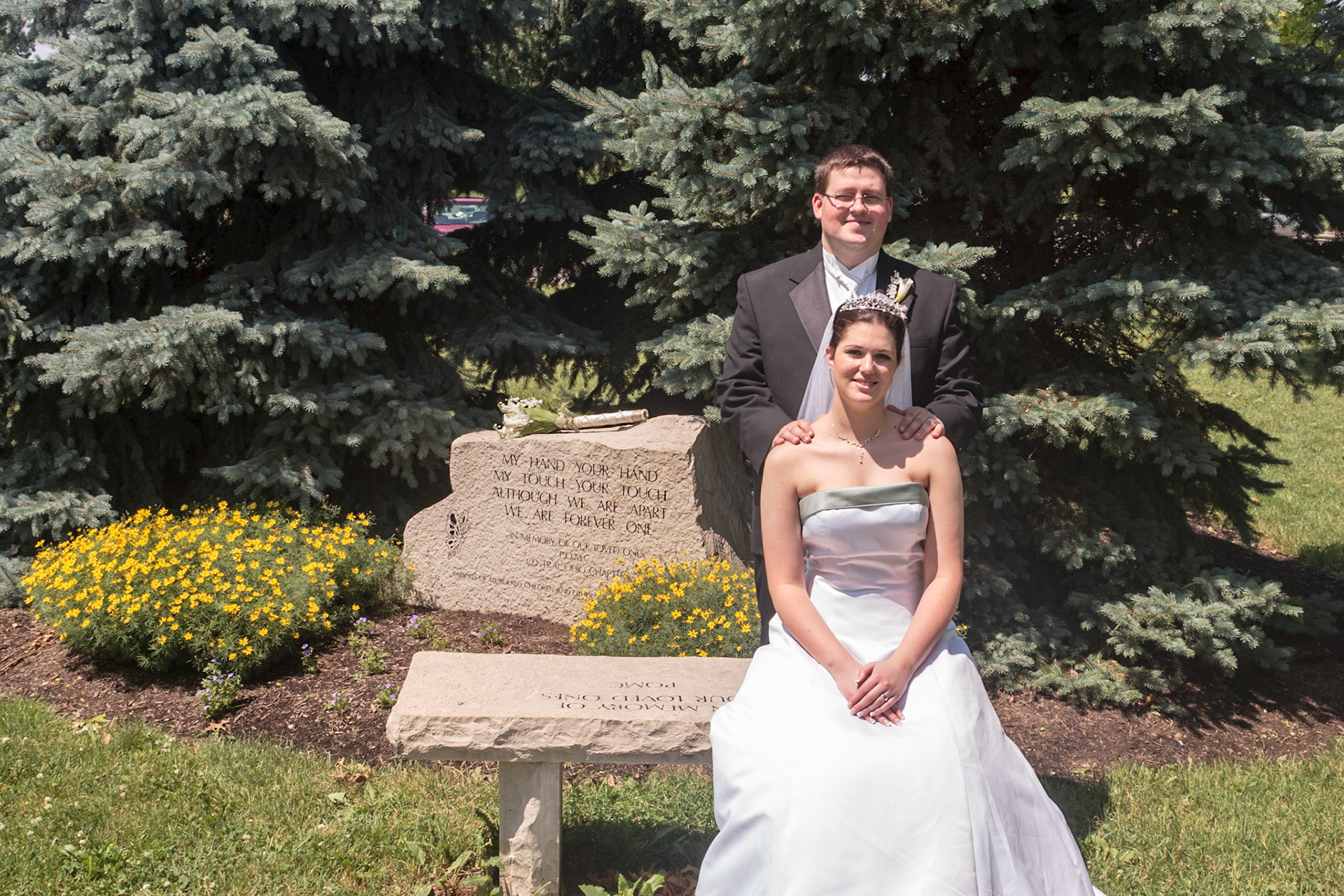 Christina and Mike wedding photo - Franklin Park Conservatory, Columbus, OH