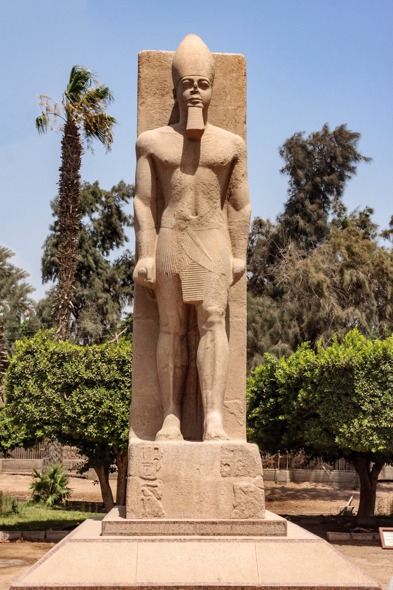 Ancient Ramses II statue - Alexandria, Egypt
