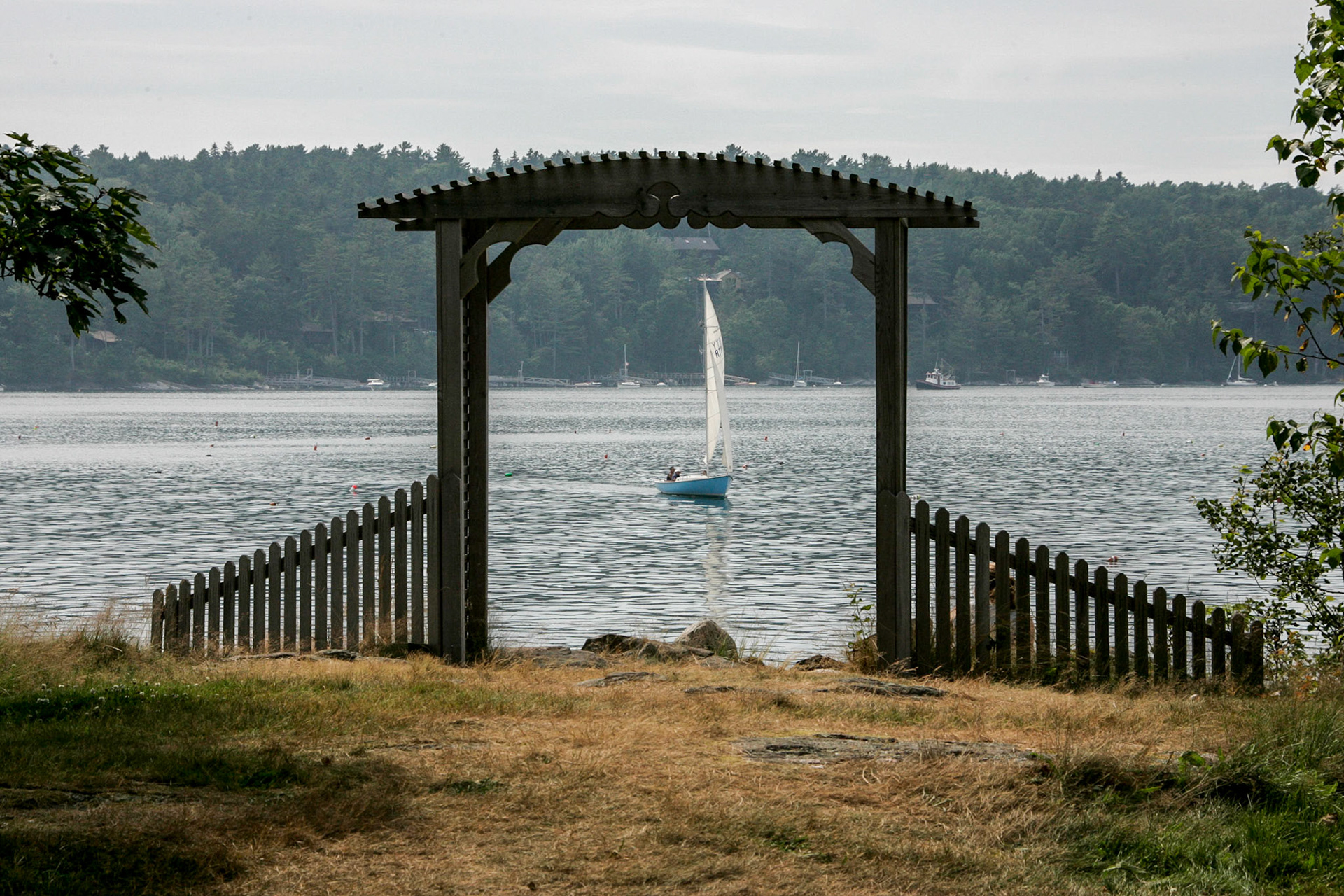 Small sail boat off of Cabbage Island - Cabbage Island, ME