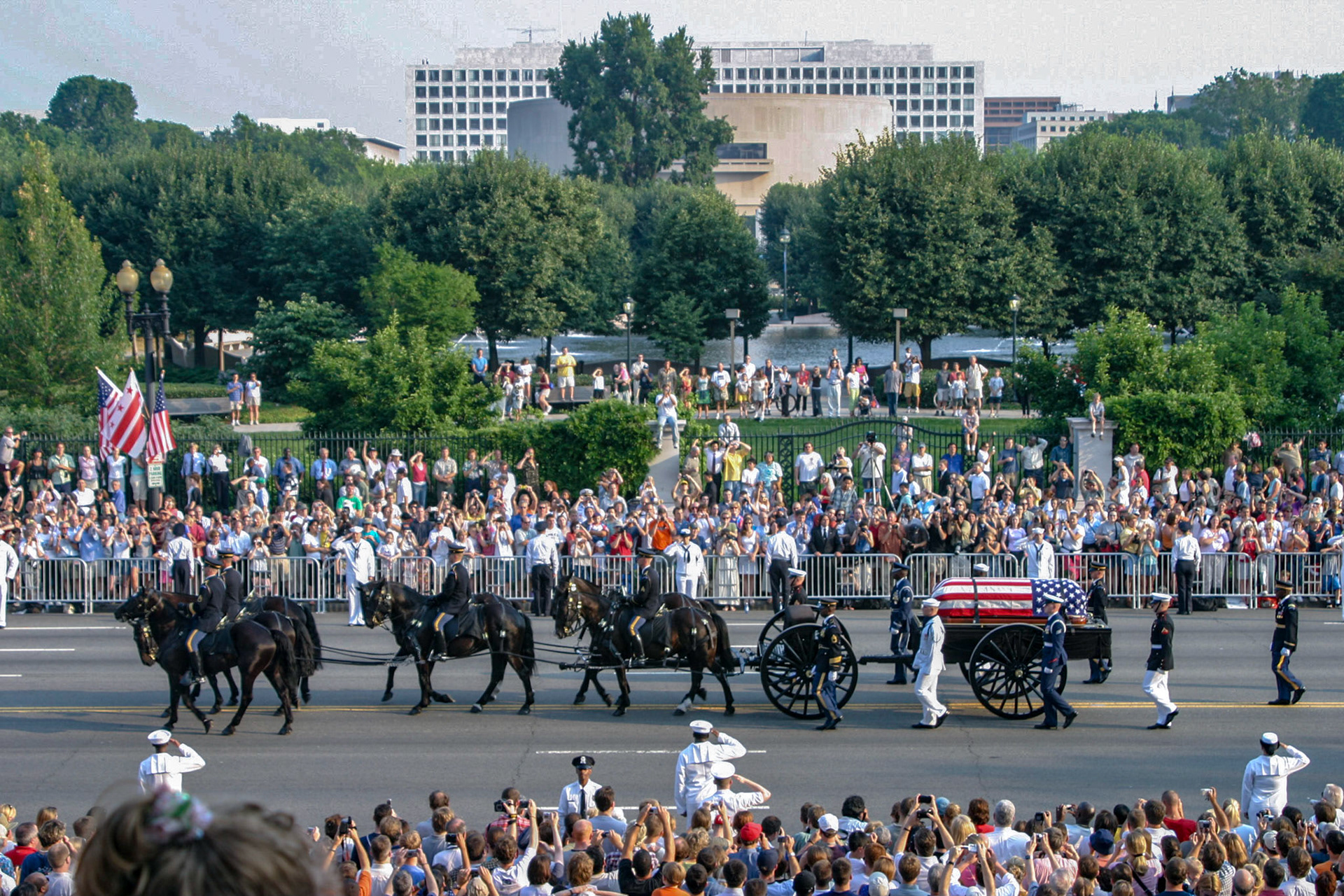 Funeral procession for President Ronald Reagan - Washington, DC