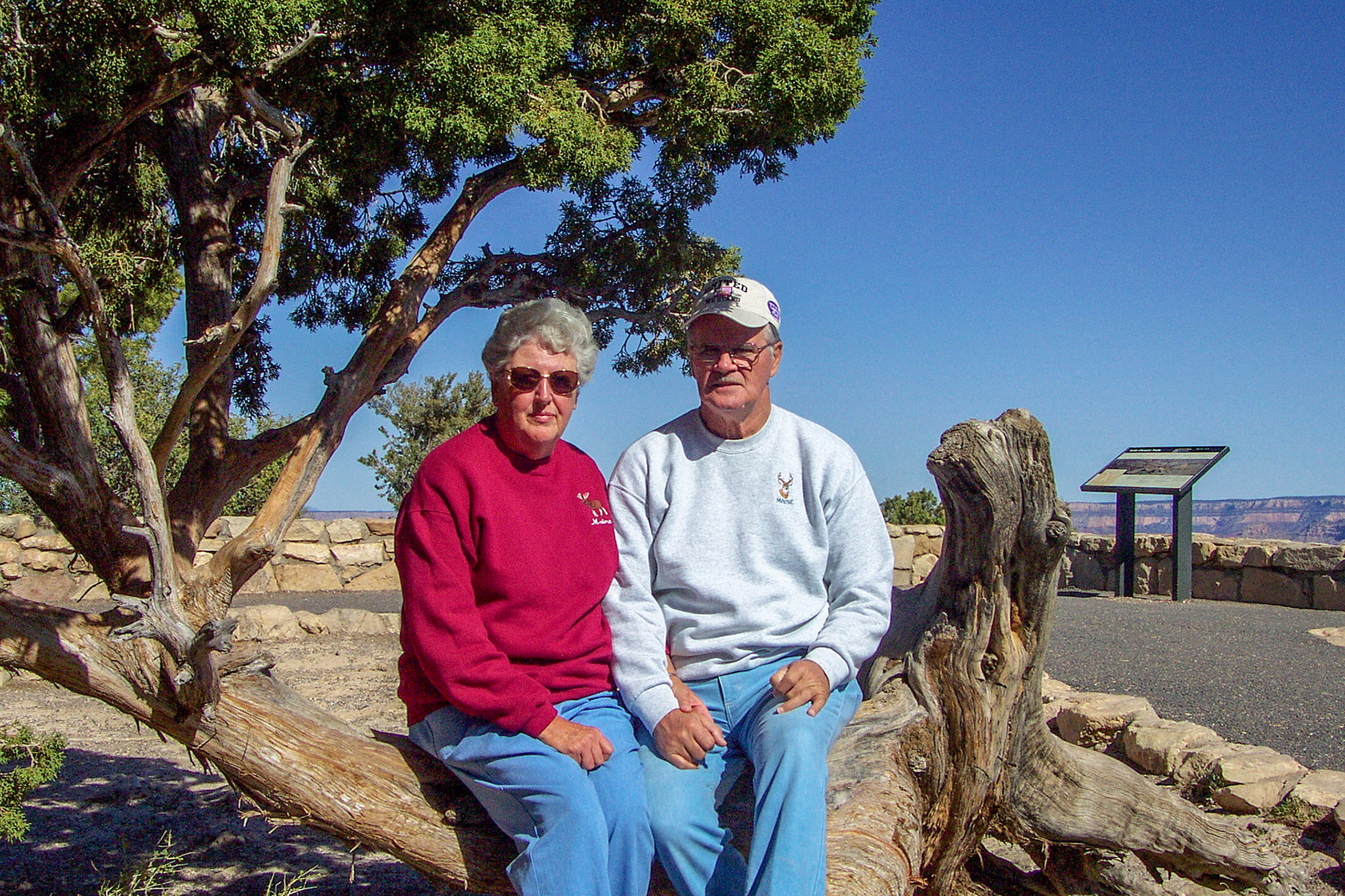 Mom and Dad at Grand Canyon - Grand Canyon National Park, AZ