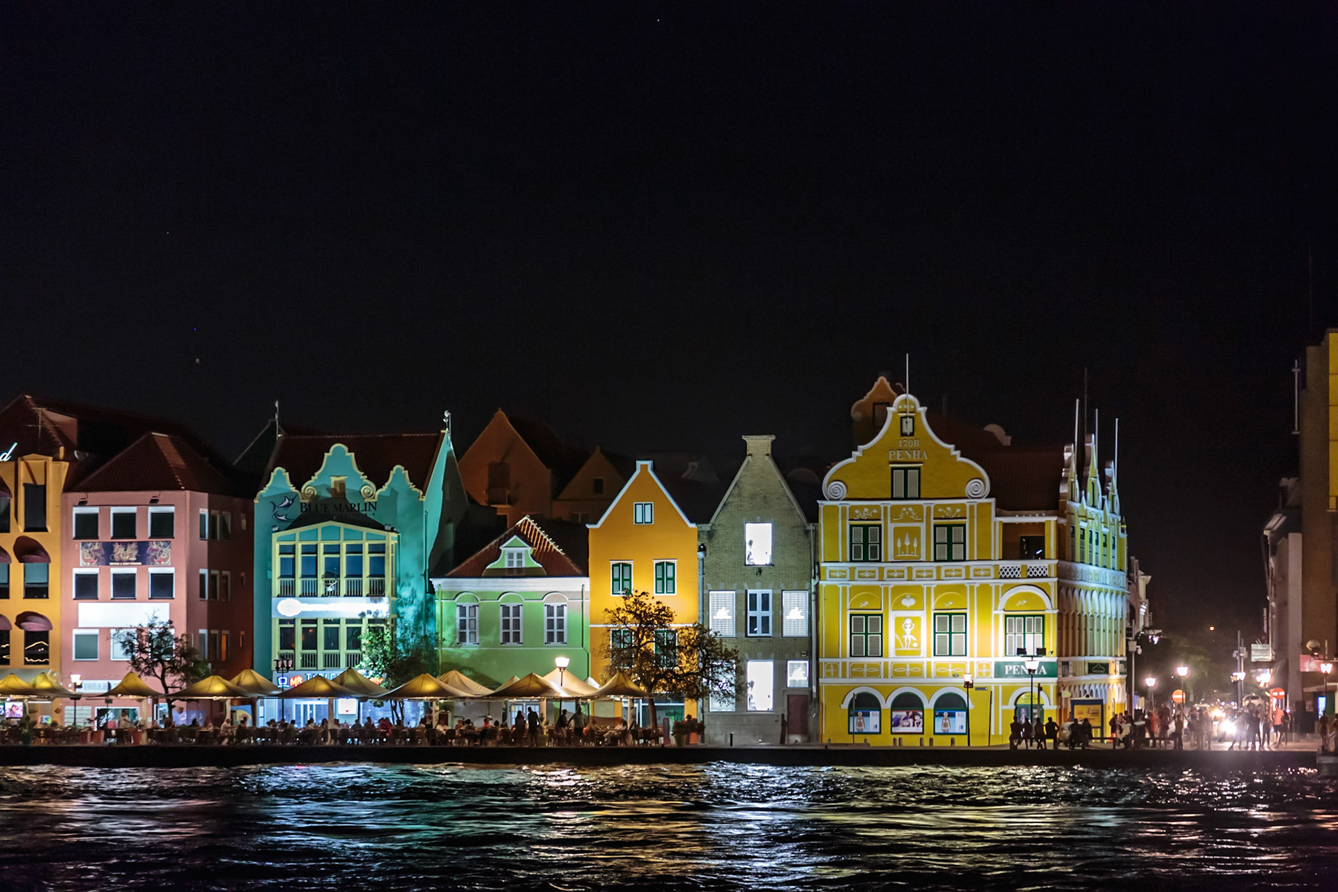 Willemstad at night - Curacao