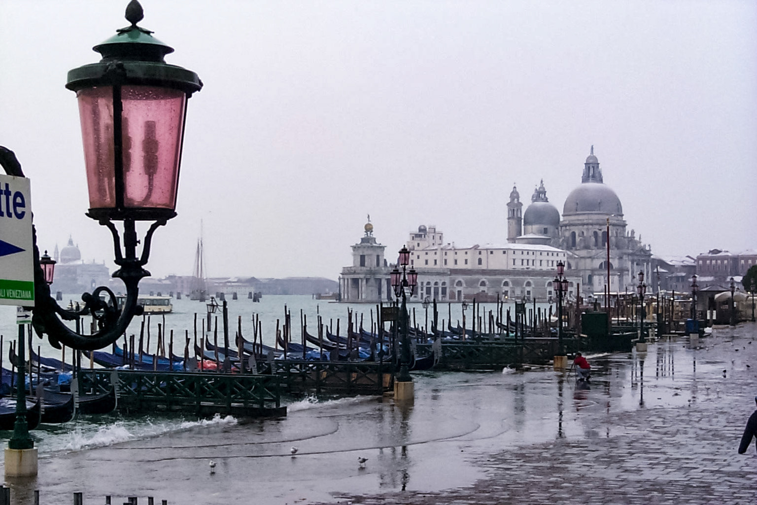 Basilica di Santa Maria della Salute from the Doge's palace - Venice, Italy