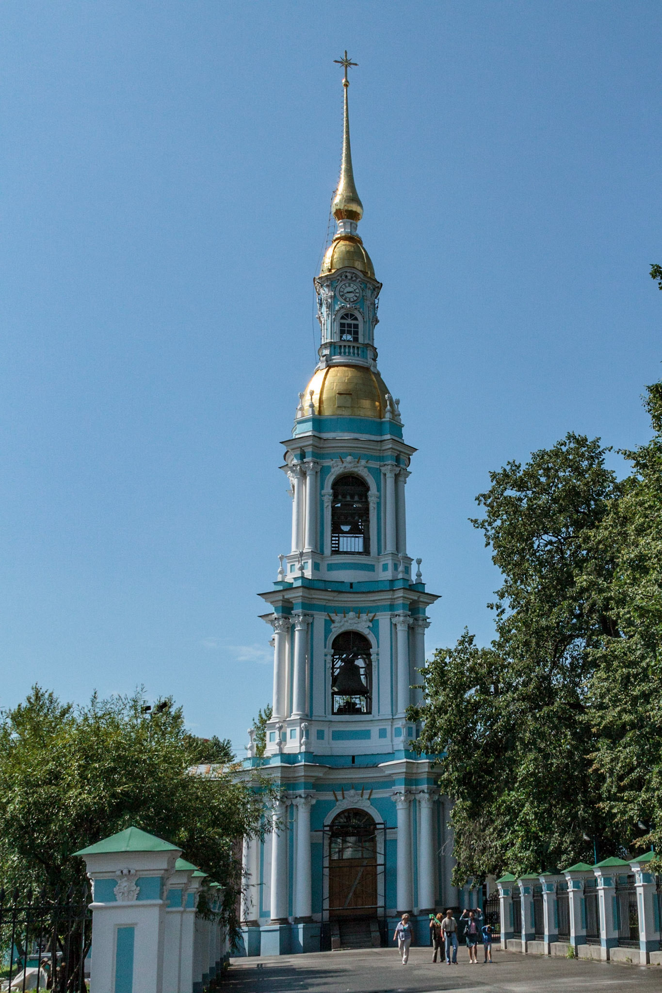 Bell tower at St. Nicholas and the Epiphany Cathedral (Naval Cathedral) - St Petersburg, Russia