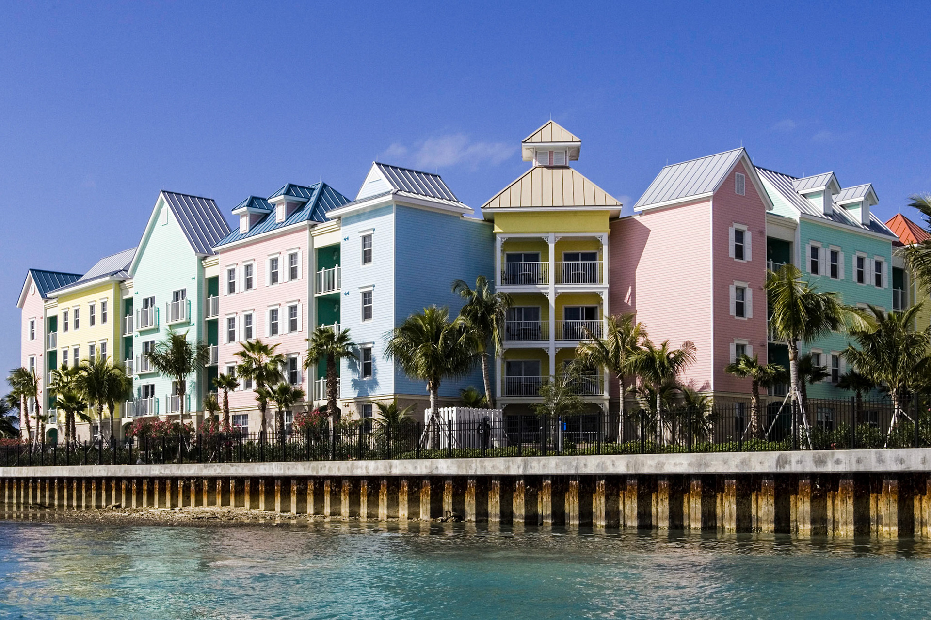 Colorful condos - Nassau, Bahamas