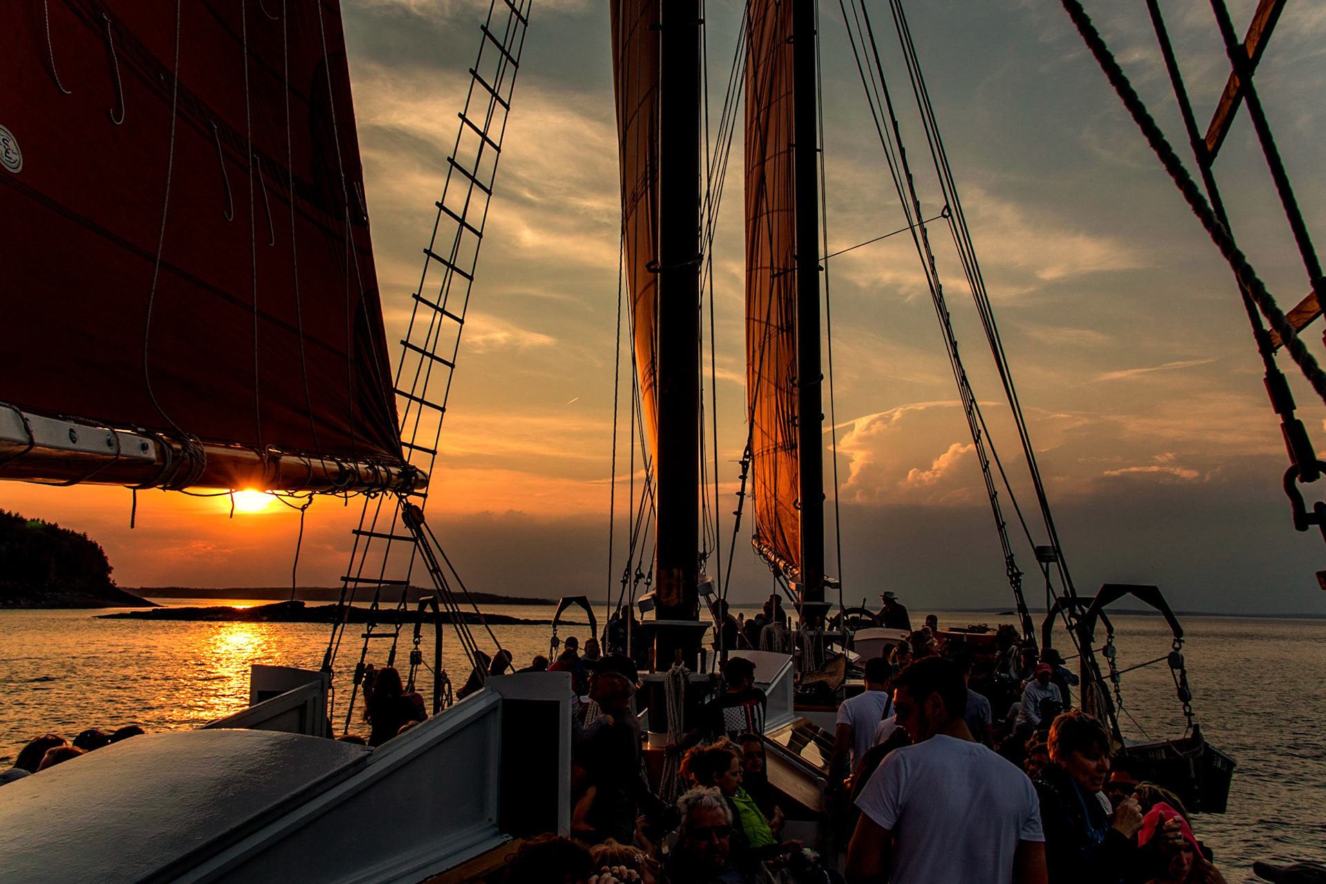 Sunset on the Margaret Todd - Bar Harbor, Maine