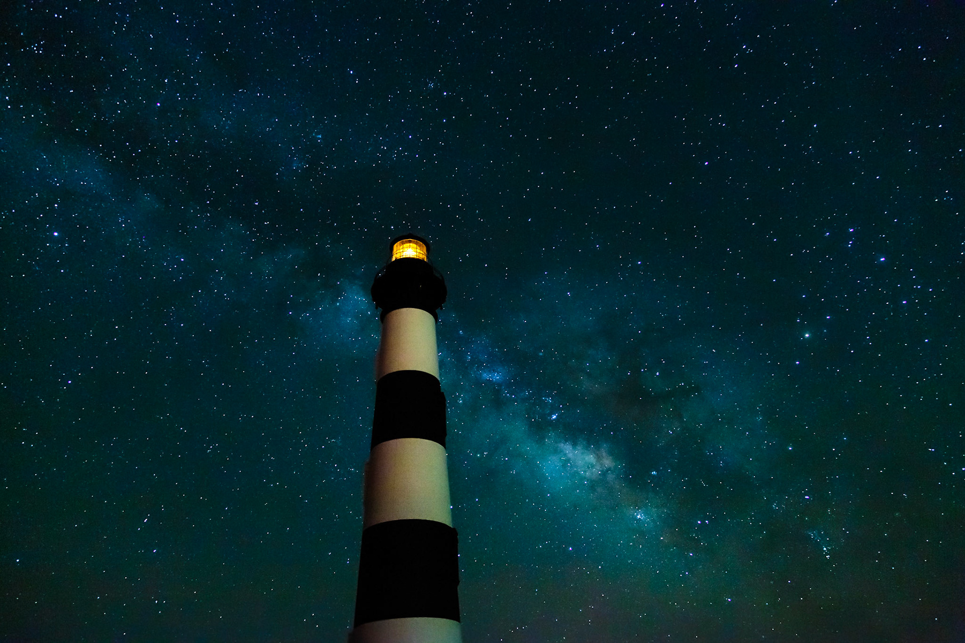 Night photography at Bodie Island Light Station, Bodie Island NC