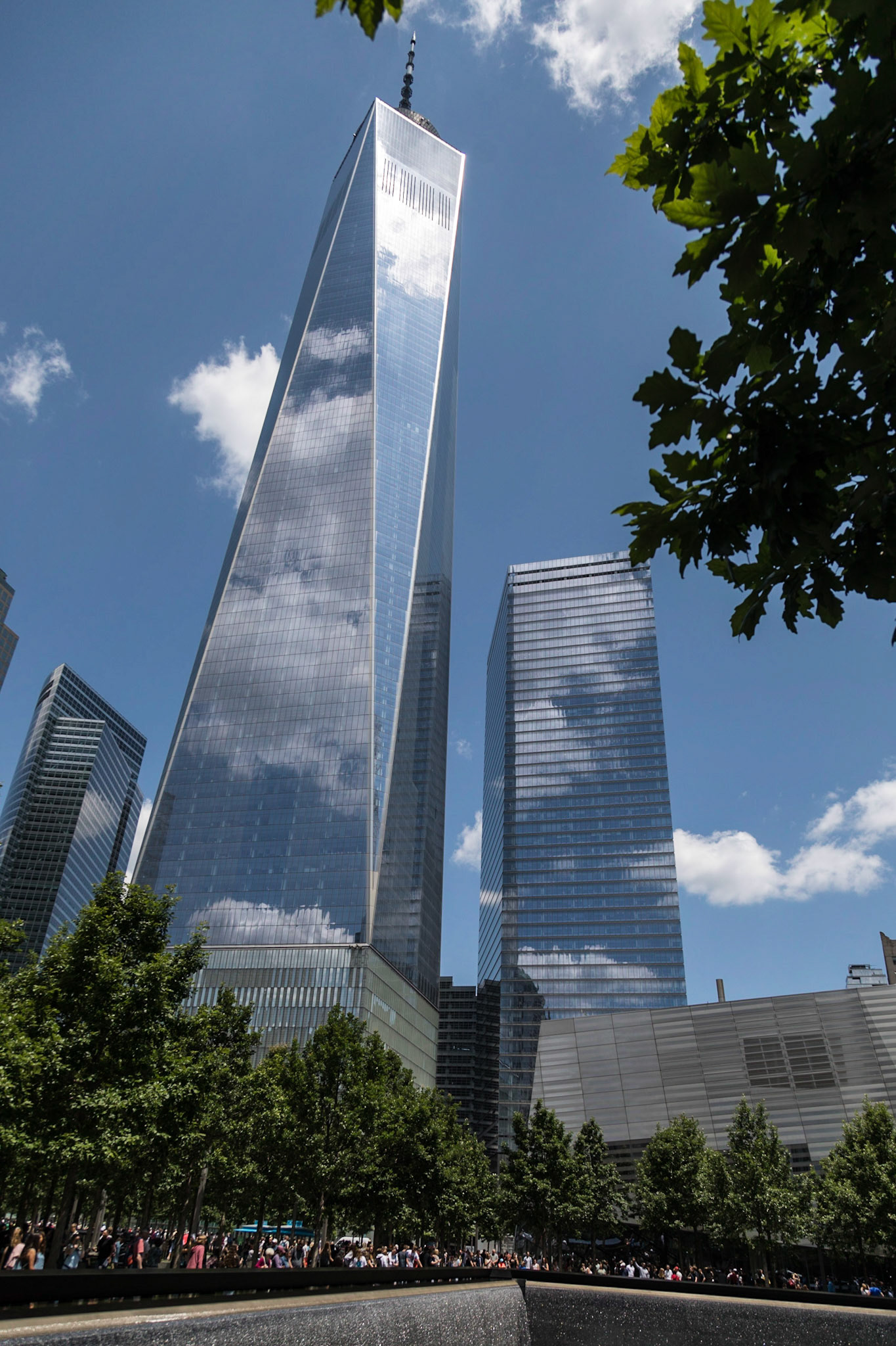9/11 Memorial, South Pool and Freedom Tower - New York, New York City, World Trade Center
