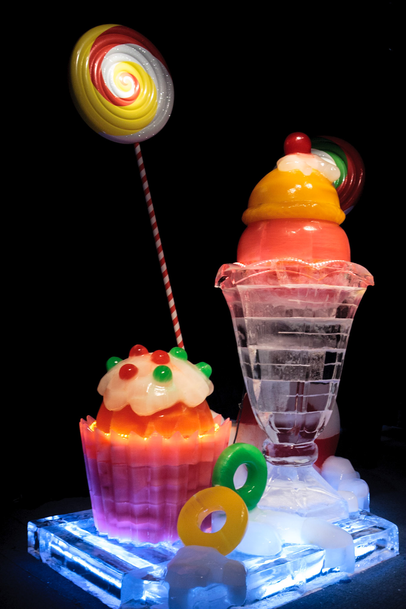 Summer delights - Ice! is an annual winter event featuring ice sculptures at Marriott's Gaylord Palms Resort in Kissimmee, Florida