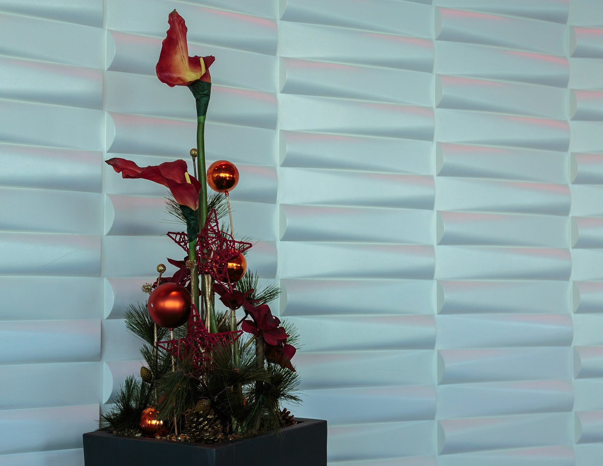 Decorations inside the cruise ship Celebrity Equinox
