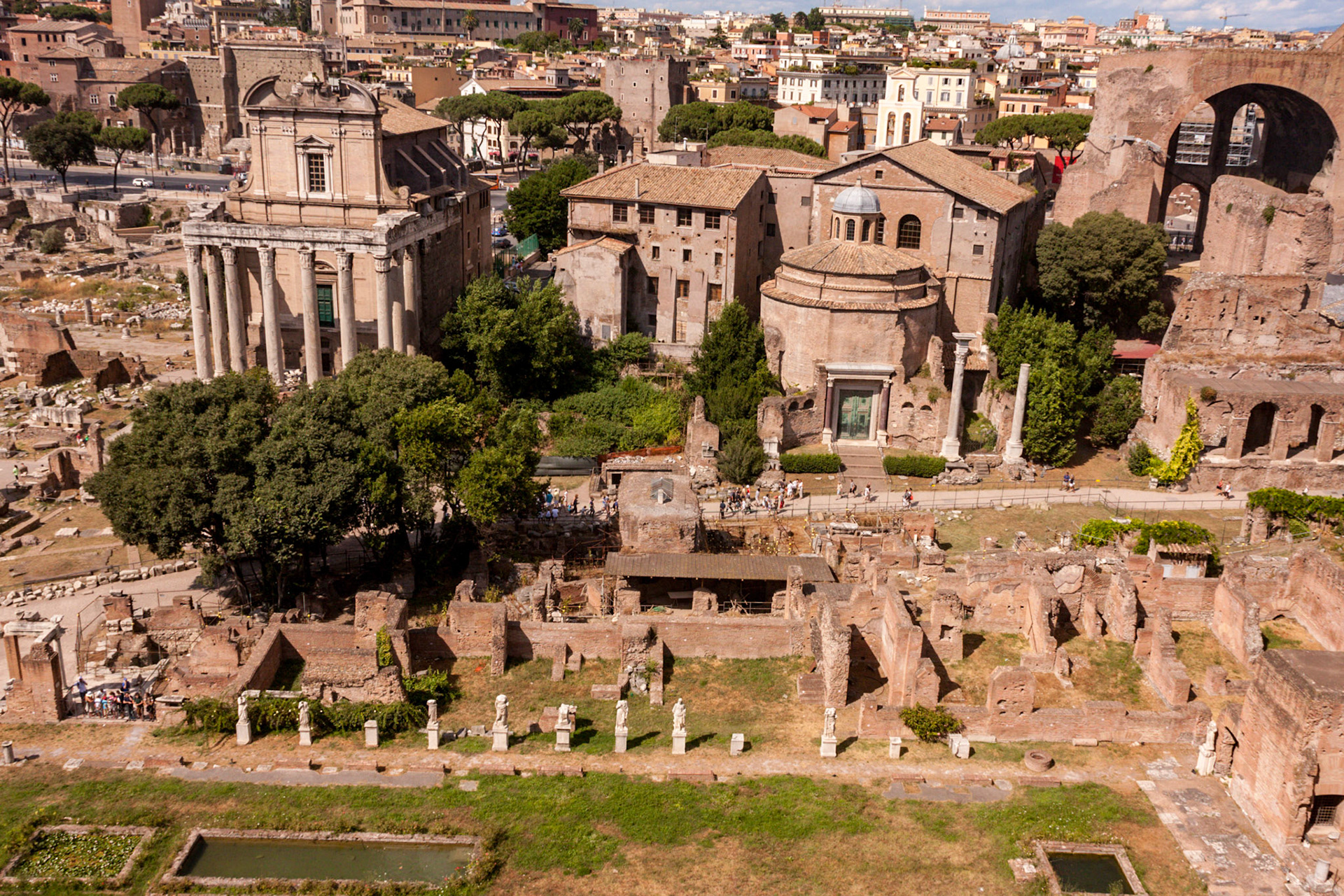 Roman Forum ruins - Rome, Italy