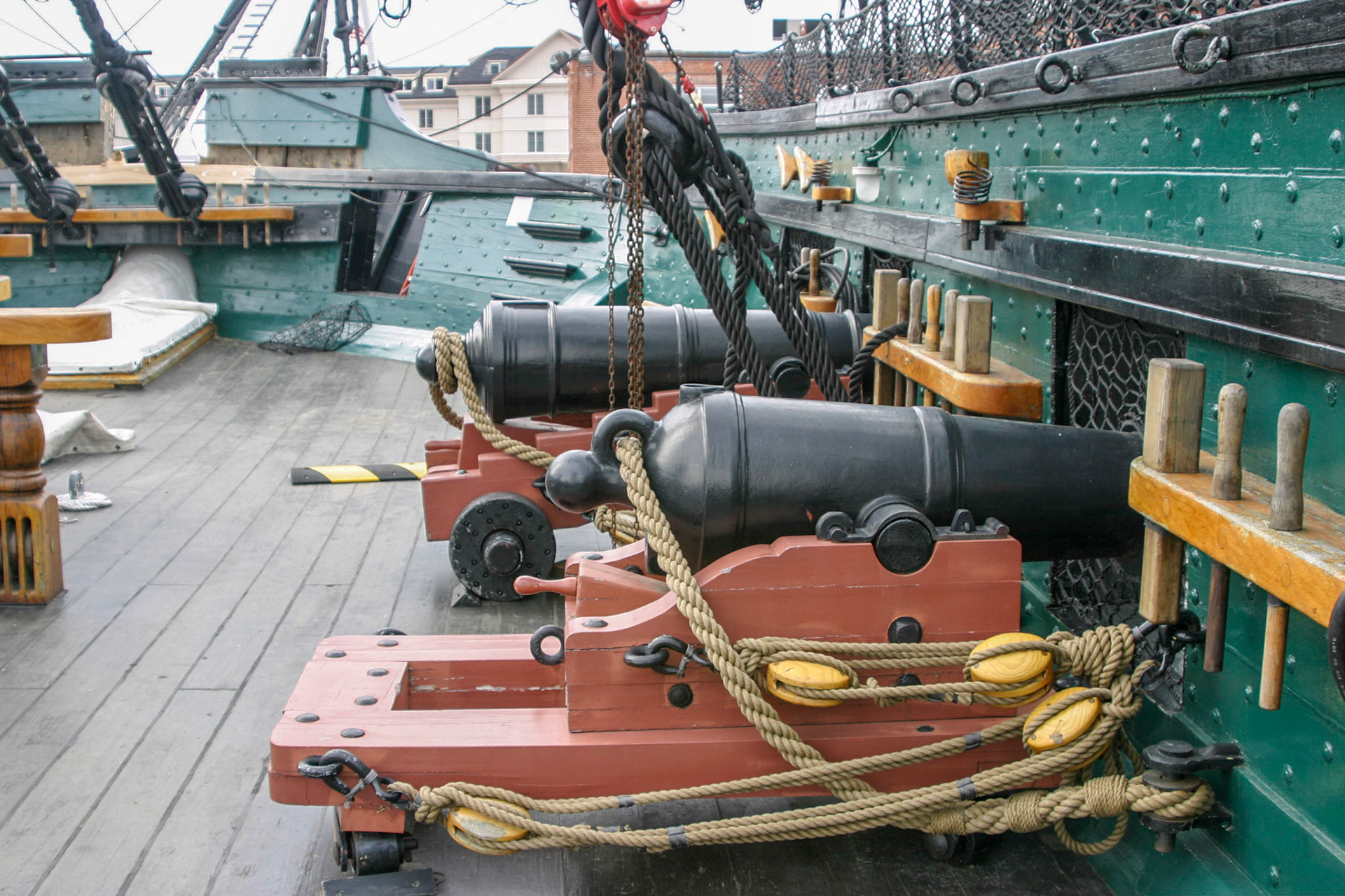 Cannons on USS Constitution - Boston, Massachuesetts