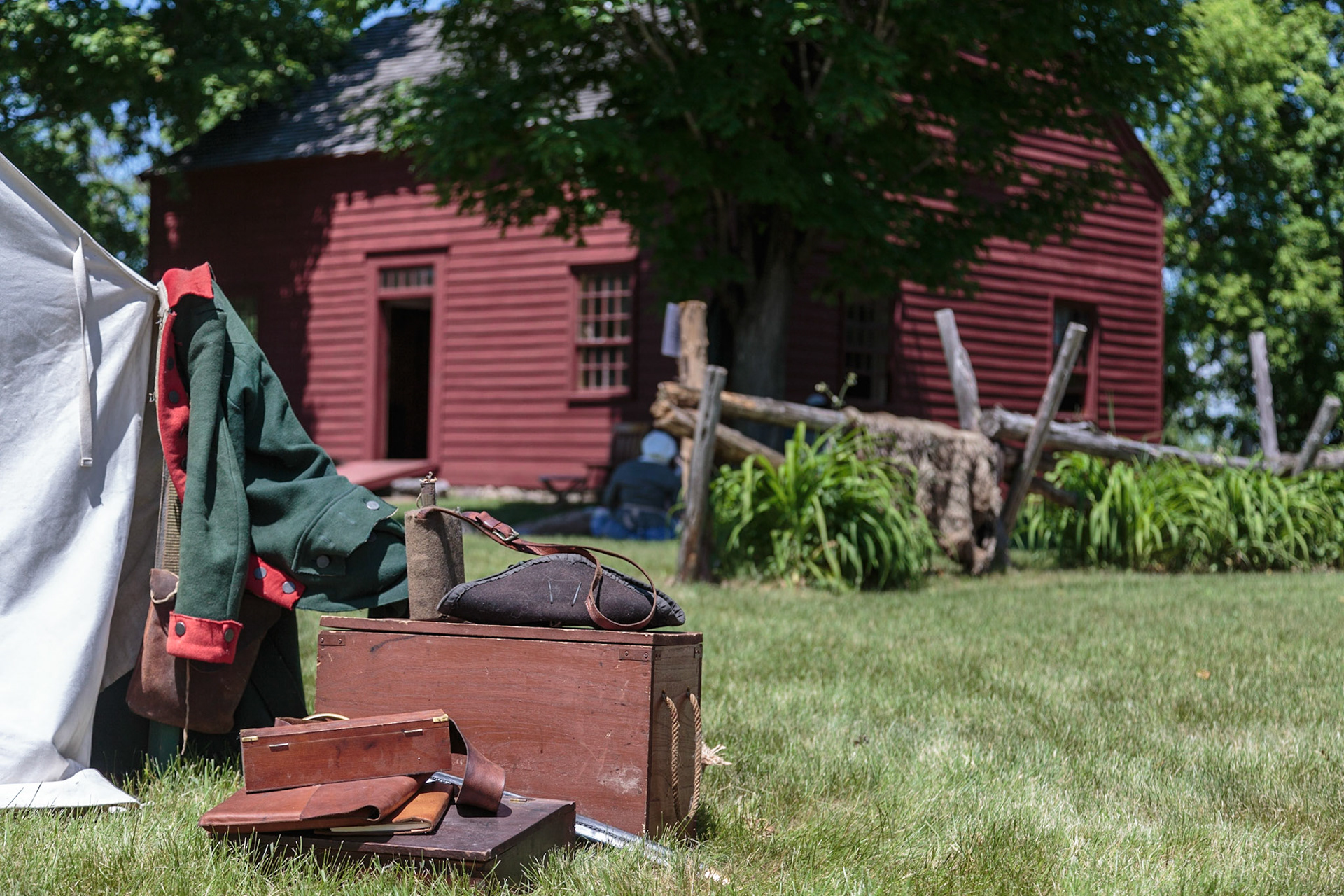 Reenactment with Warner's Regiment - Ethan Allen Homestead, Burlington, Vermont